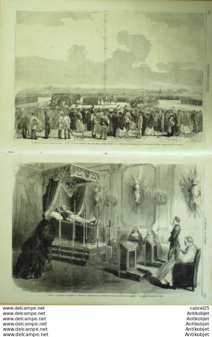 Le Monde Illustré 1869 N°645 Maréchal Niel Marseille (13) Chalons (51) Reims (51) - 1850 - 1899