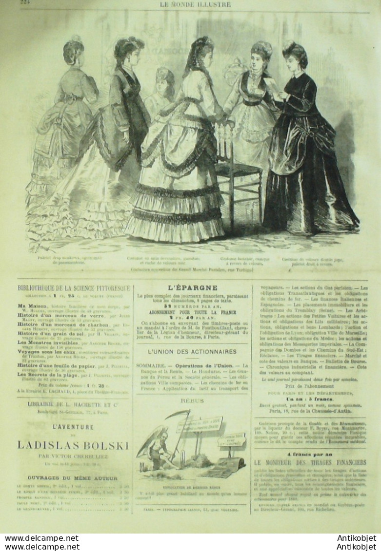 Le Monde Illustré 1869 N°651 Havre (76) Suisse Genève Turquie Constantinople Belgique Liège  - 1850 - 1899