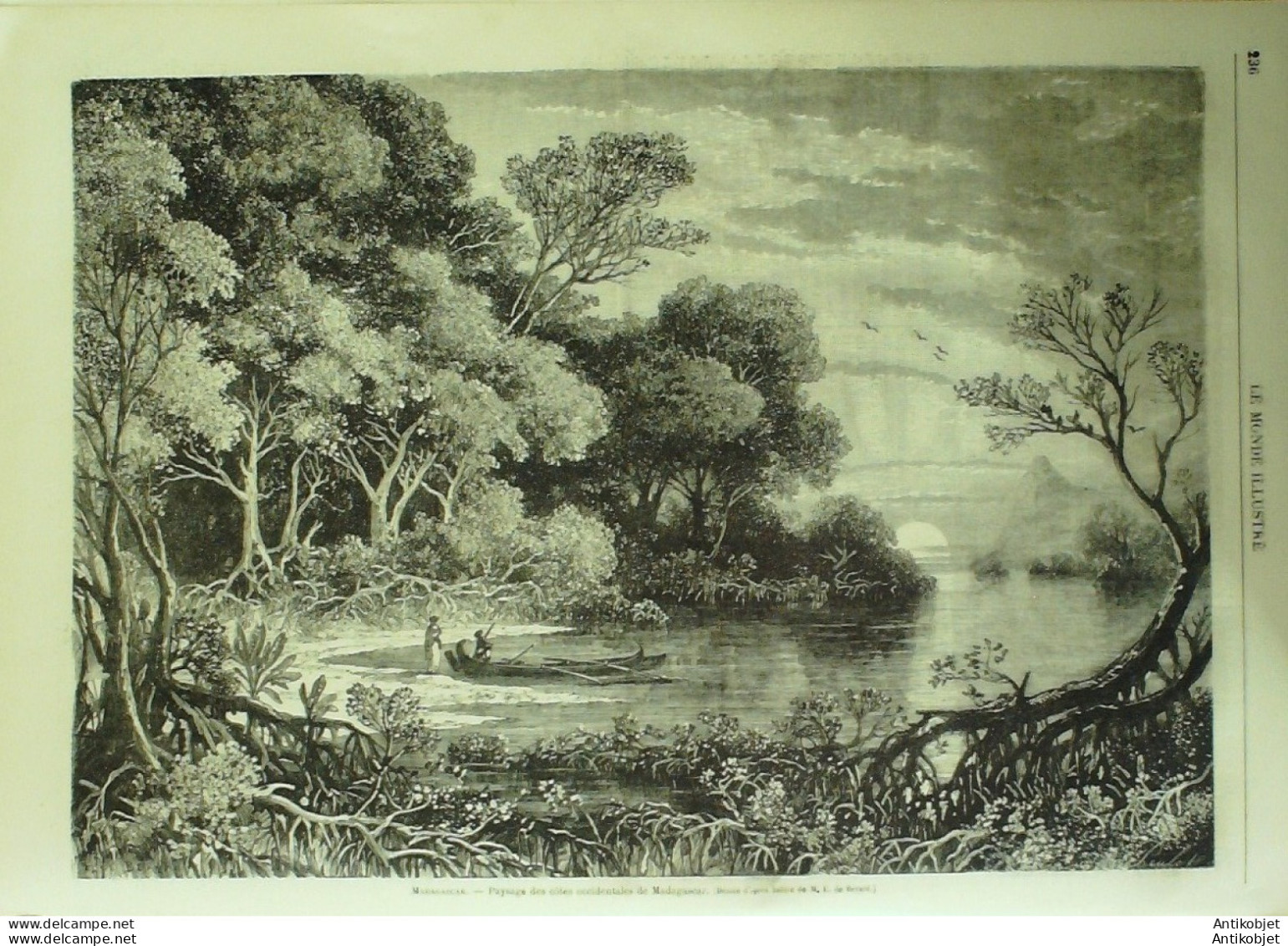 Le Monde Illustré 1869 N°652 Bordeaux (33) Tourcoing (59) Aubervilliers (93) Madagascar  - 1850 - 1899