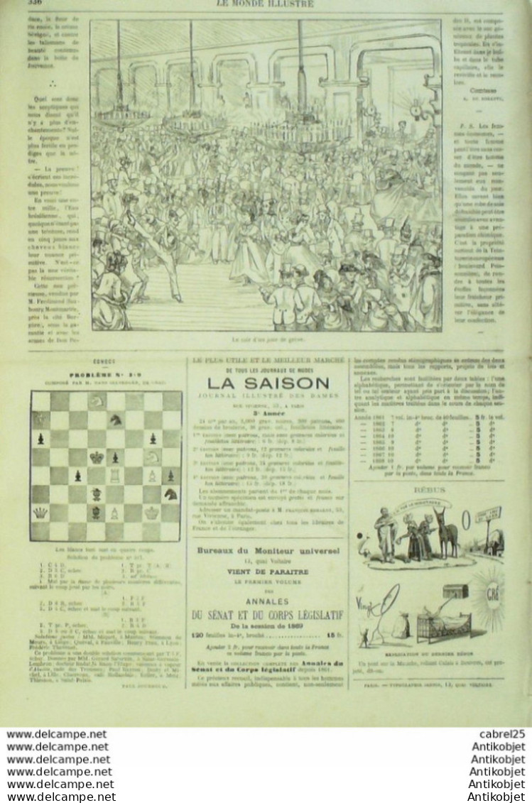 Le Monde Illustré 1869 N°658 Turquie Constantinople Algérie Oran Angleterre Londres Blackfriars Aubervilliers (93) - 1850 - 1899