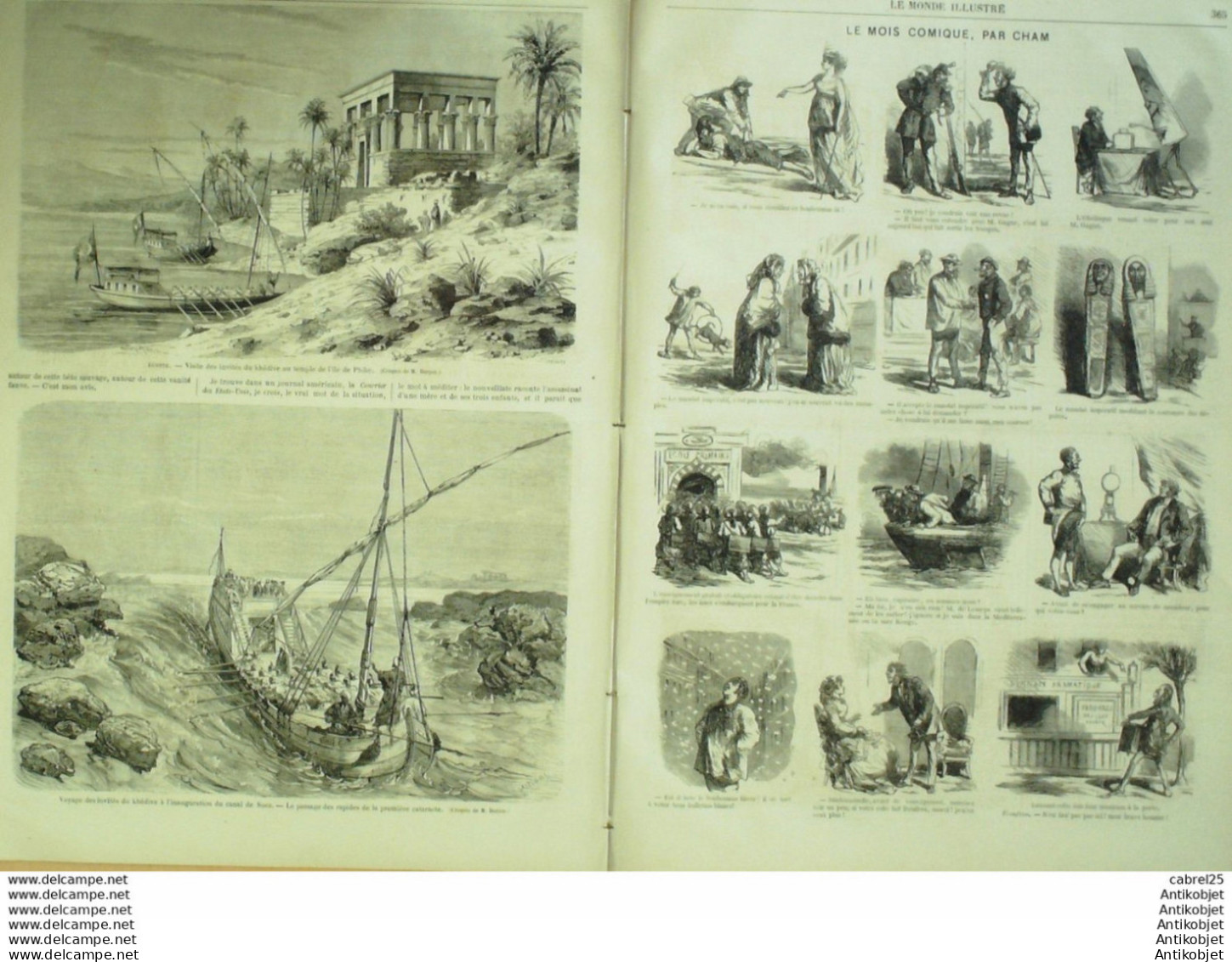 Le Monde Illustré 1869 N°660 Turquie Constantinople Tcheragan Egypte Thebes El Guishr Stamboul - 1850 - 1899