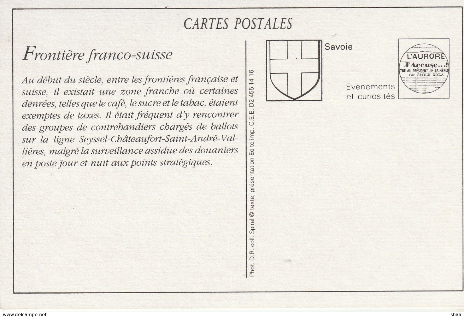 COPIE DE CARTE POSTALE ANCIENNE FRONTIERE FRANCO SUISSE CONTREBANDIERS EN MARCHE - Andere & Zonder Classificatie