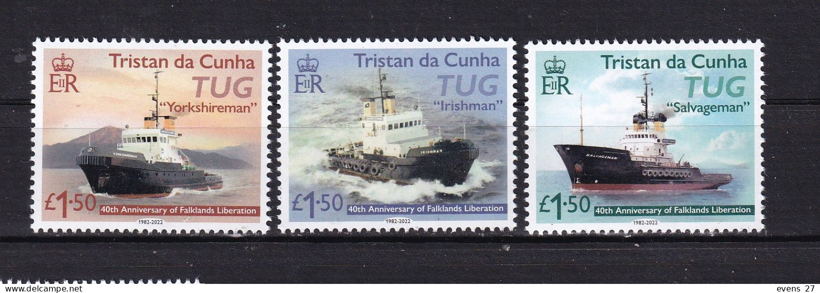 TRISTAN DA CUNHA-2022 -40th ANNIVERSARY OF THE LIERATION OF THE FALKLAND ISLANDS-MNH. - Tristan Da Cunha