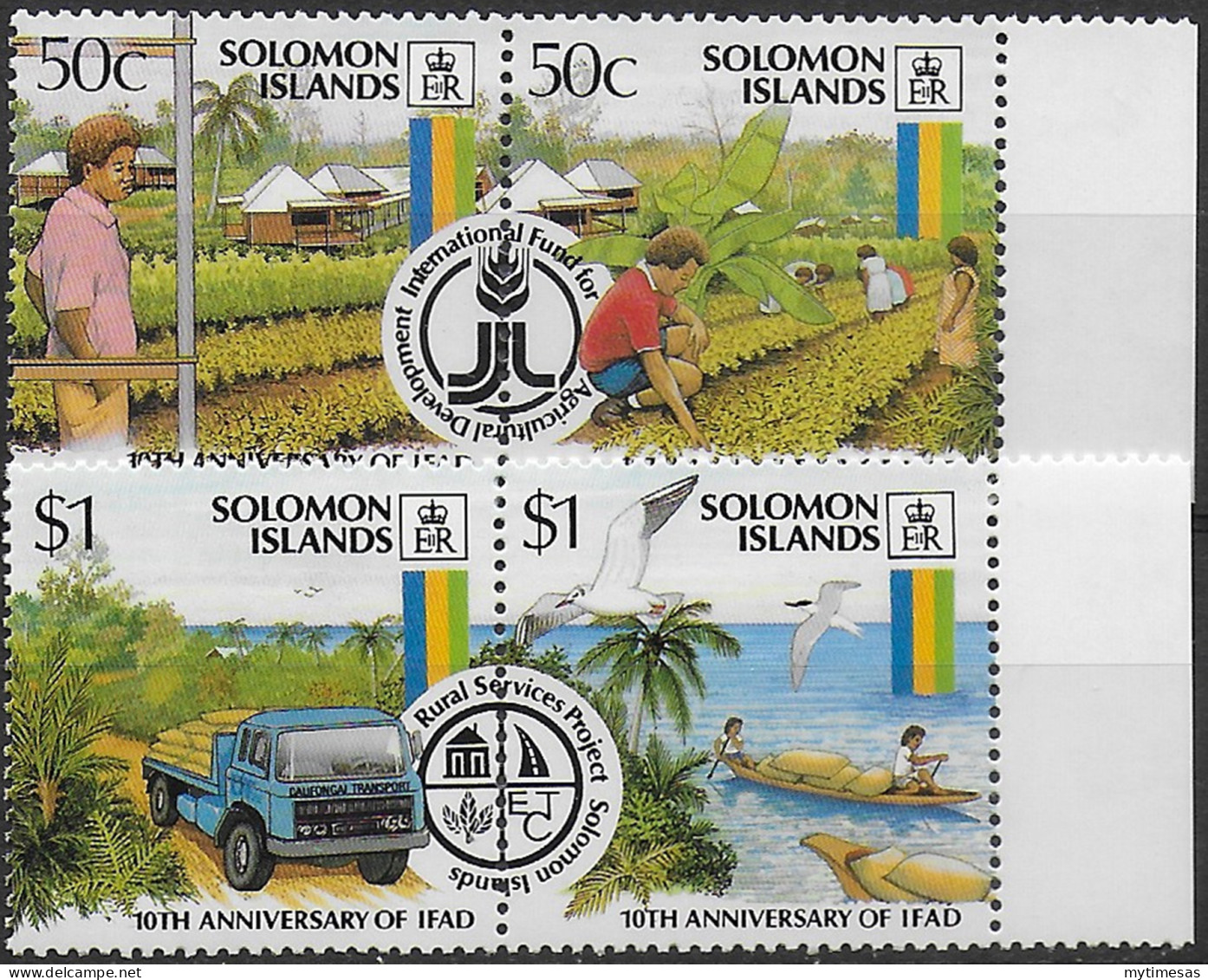 1988 Solomon Islands Agricultural Development 4v. MNH SG. N. 614/17 - Autres & Non Classés