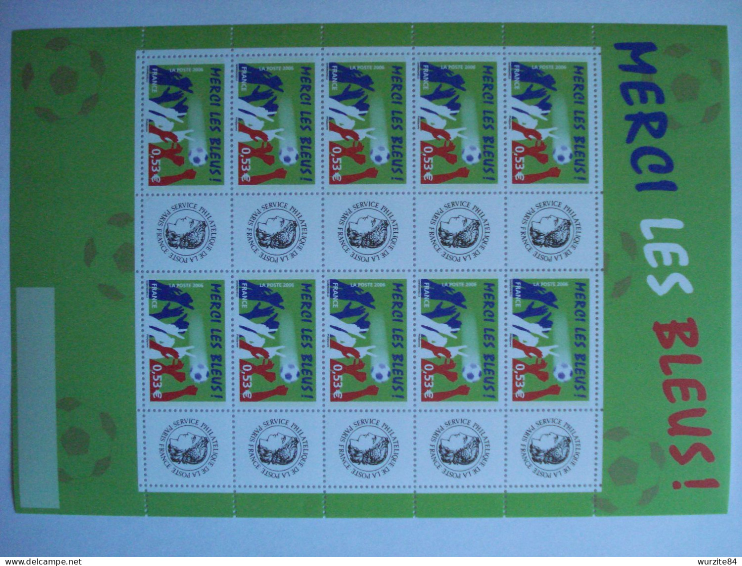 F 3936A  Neuf ******     Sport Football           Merci Les Bleus  De 2006 - Unused Stamps