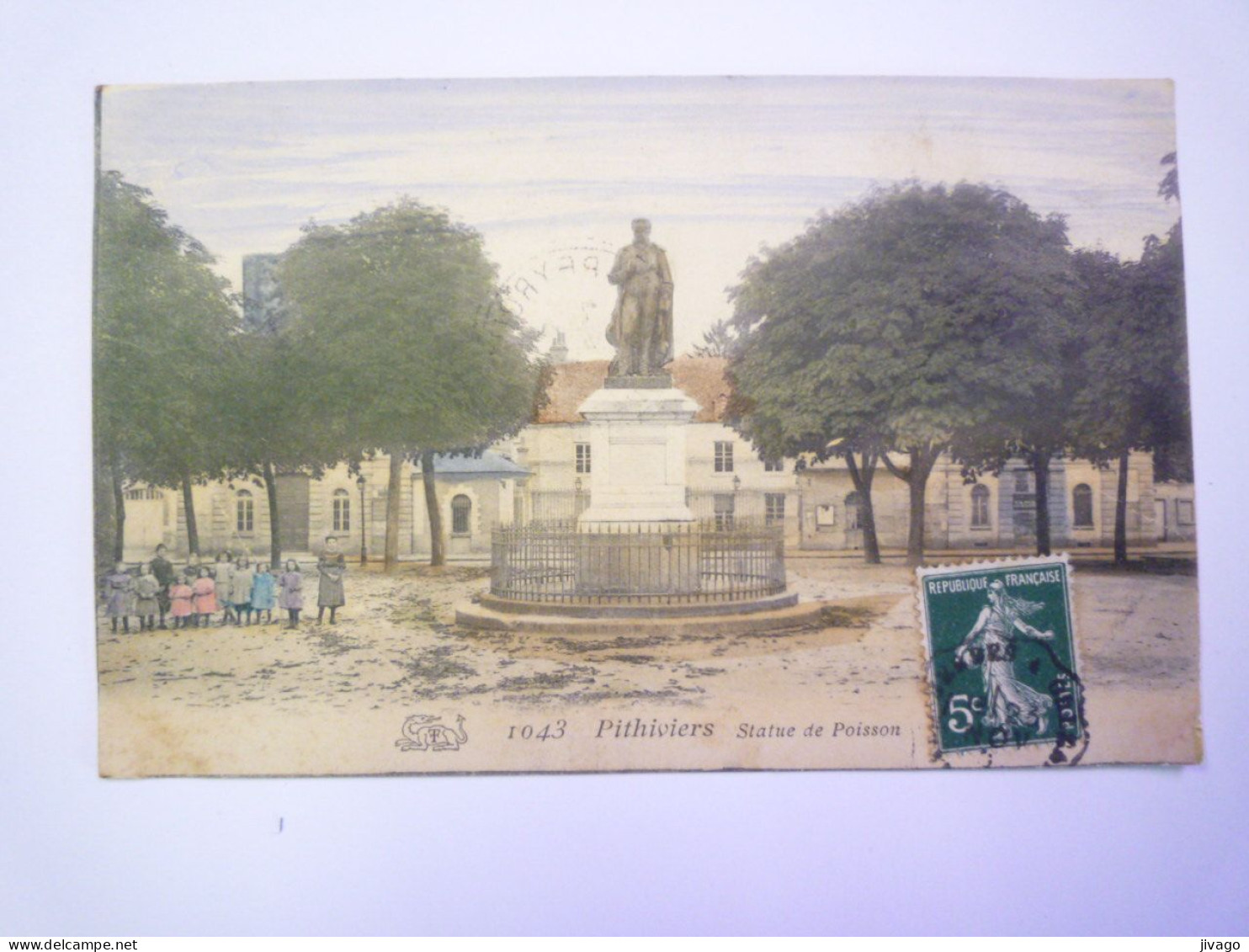2024 - 1590  PITHIVIERS  (Loiret)  :  Statue De POISSON   1907   XXX - Pithiviers