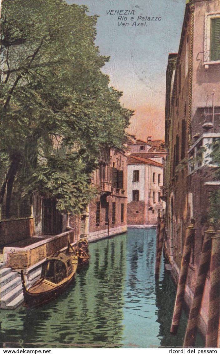 Cartolina Venezia - Ponte Di Rialtorio E Palazzo Van Axel - Venezia (Venice)