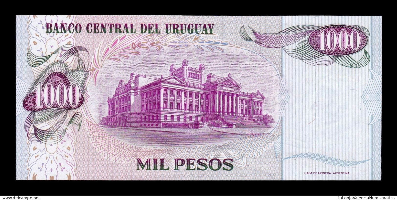 Uruguay 1000 Pesos 1974 Pick 52b Sc Unc - Uruguay