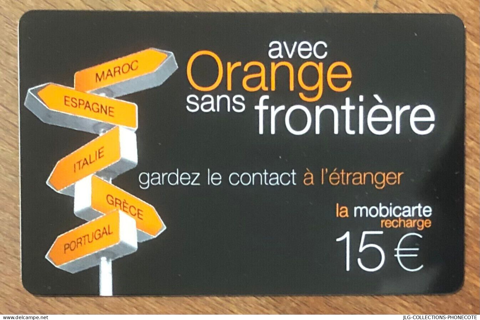 MOBICARTE ORANGE SANS FRONTIÈRE SPÉCIMEN MBC MOBI GSM SCHEDA PHONE CARD PREPAID PREPAYÉE CALLING CARD CARTE TELECARTE - Per Cellulari (ricariche)