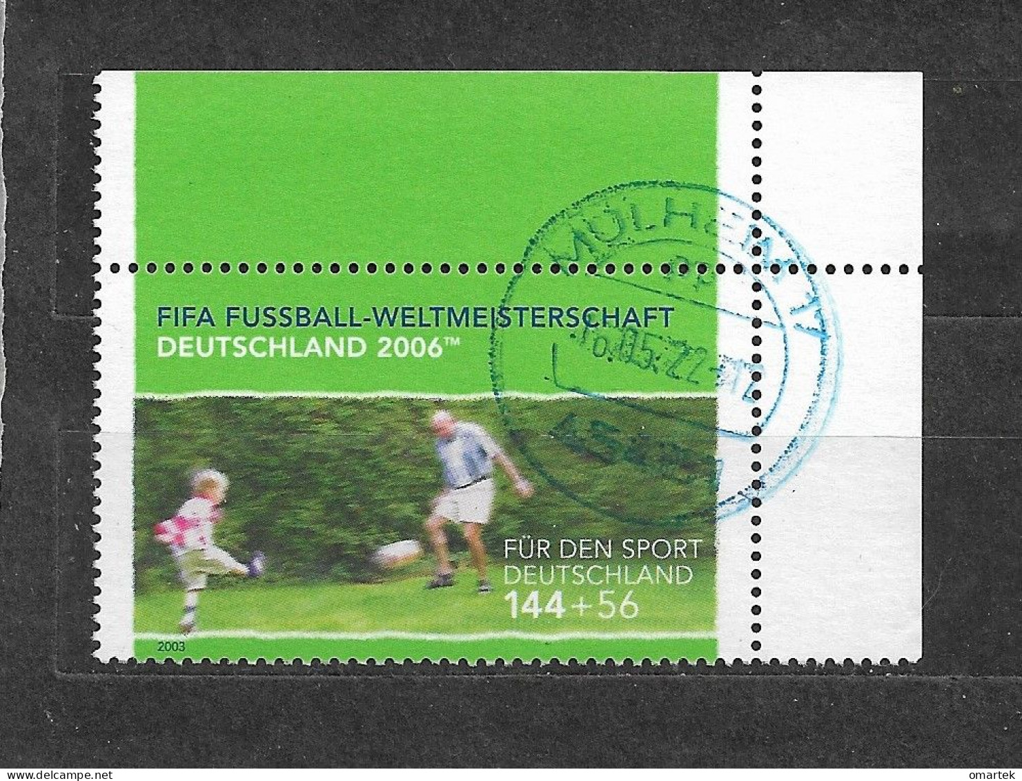 Deutschland Germany BRD 2003 ⊙ Mi 2328 FIFA 2006 Fussball Weltmeisterschaft. Training. C1 - Usados