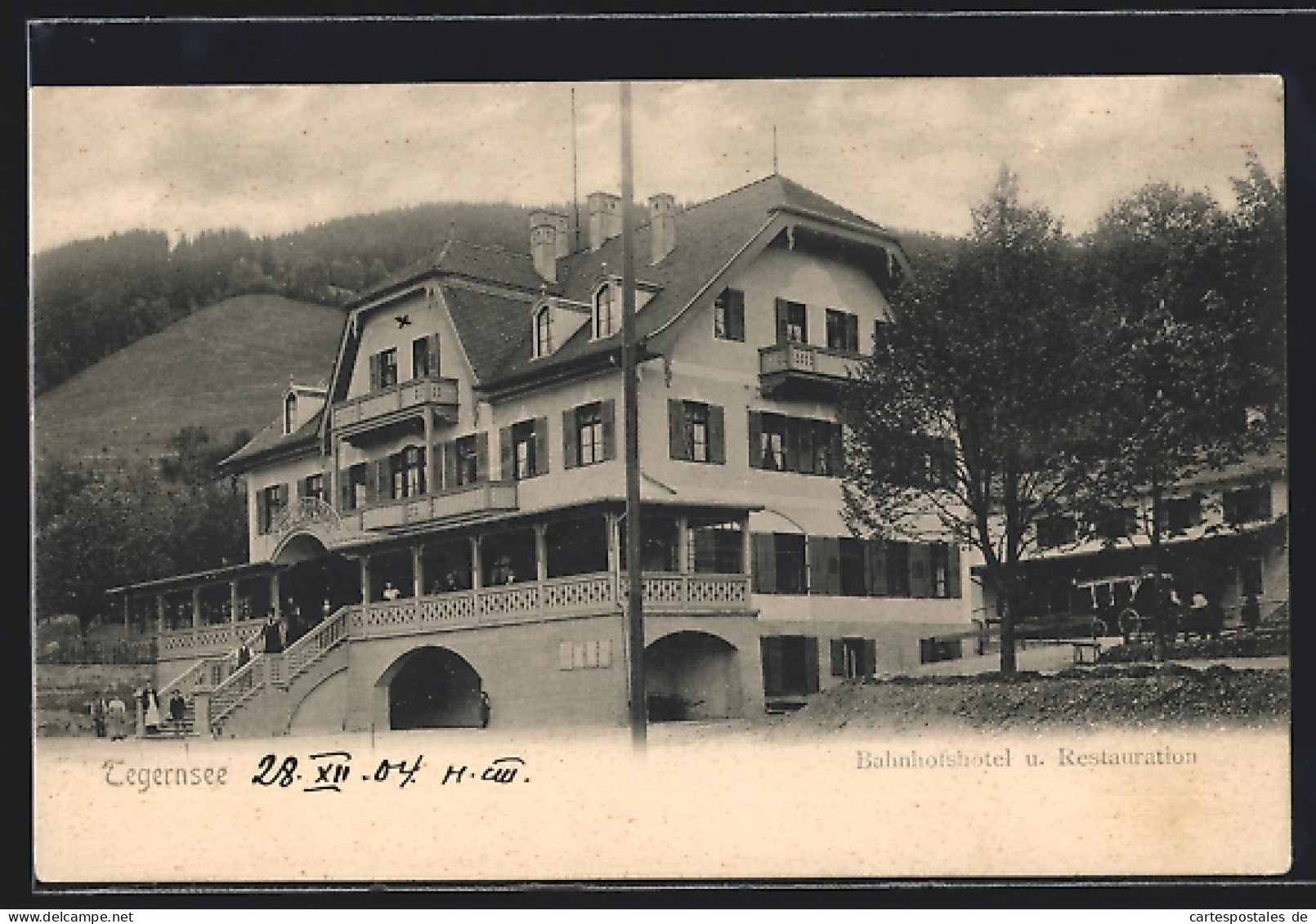 AK Tegernsee, Bahnhofshotel Und Restauration  - Tegernsee