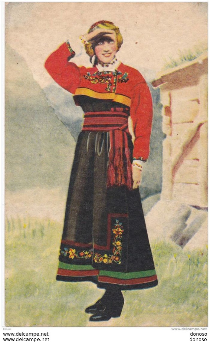 1942, Costume Norvégien, Carte De Norvège, Circulé - Costumes