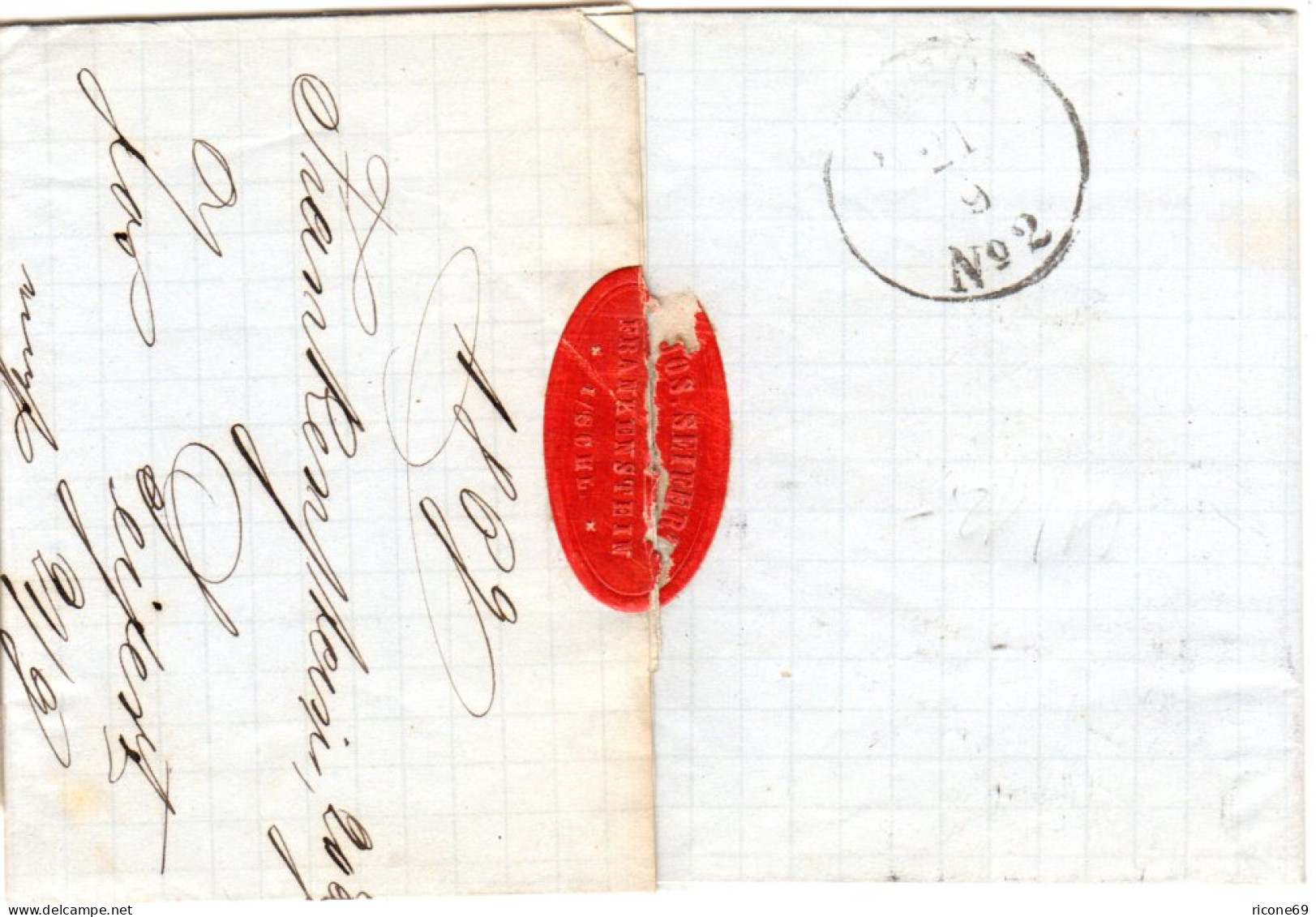 NDP 1869, Schlesien R2 FRANKENSTEIN Auf Brief M. 1 Gr. N. Schönebeck - Storia Postale