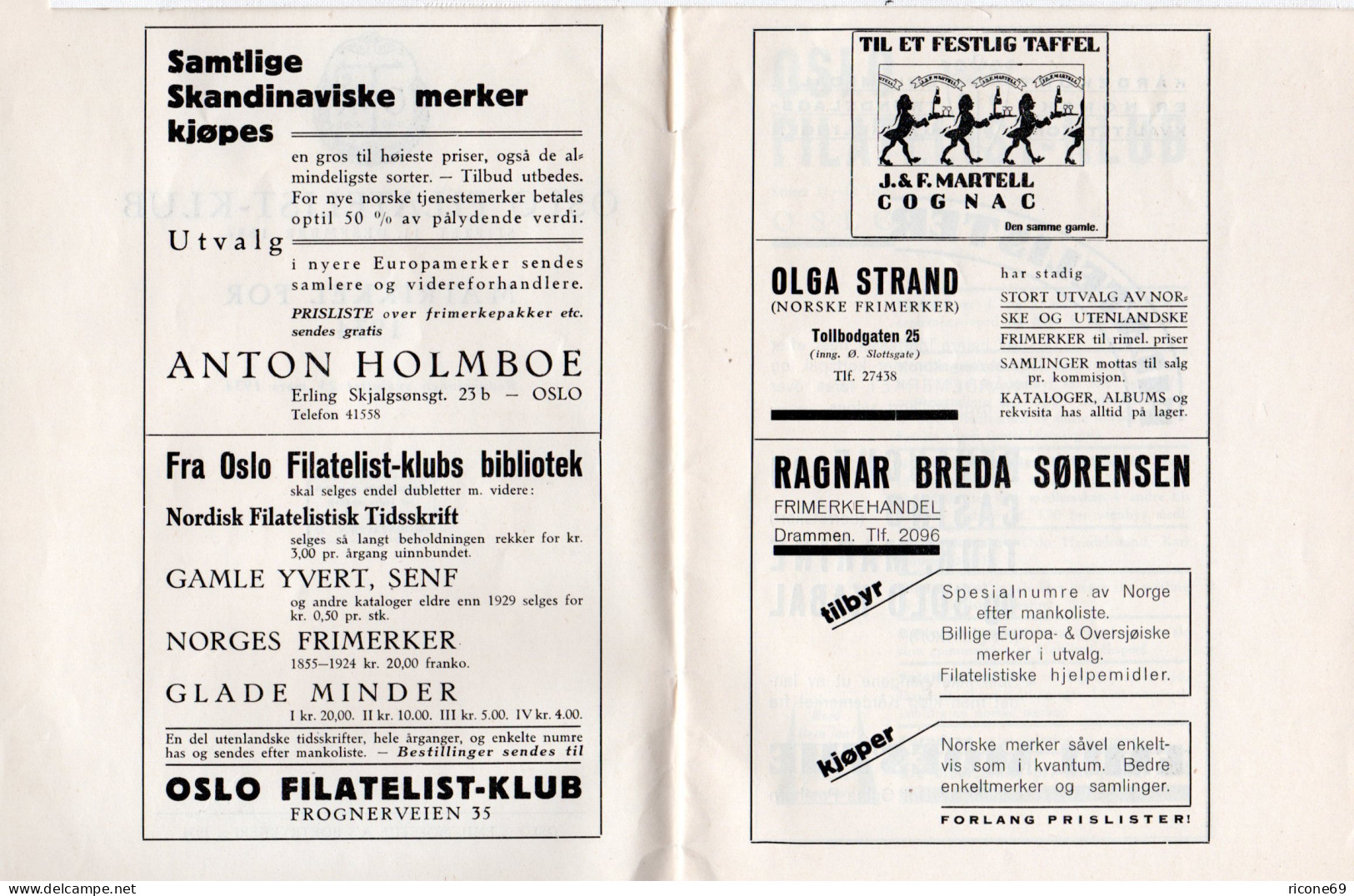 Norwegen, Oslo Filatelist-Klub, Matrikel For 1934 M. Allen Mitgliedern! 31 S. - Sonstige & Ohne Zuordnung