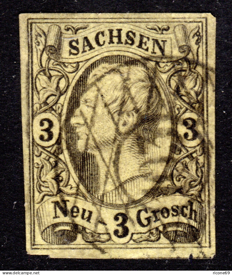 Sachsen, 3 NGr. M. Klarem Nr.-Stpl. 103 SCHÖNHEYDA - Saxe