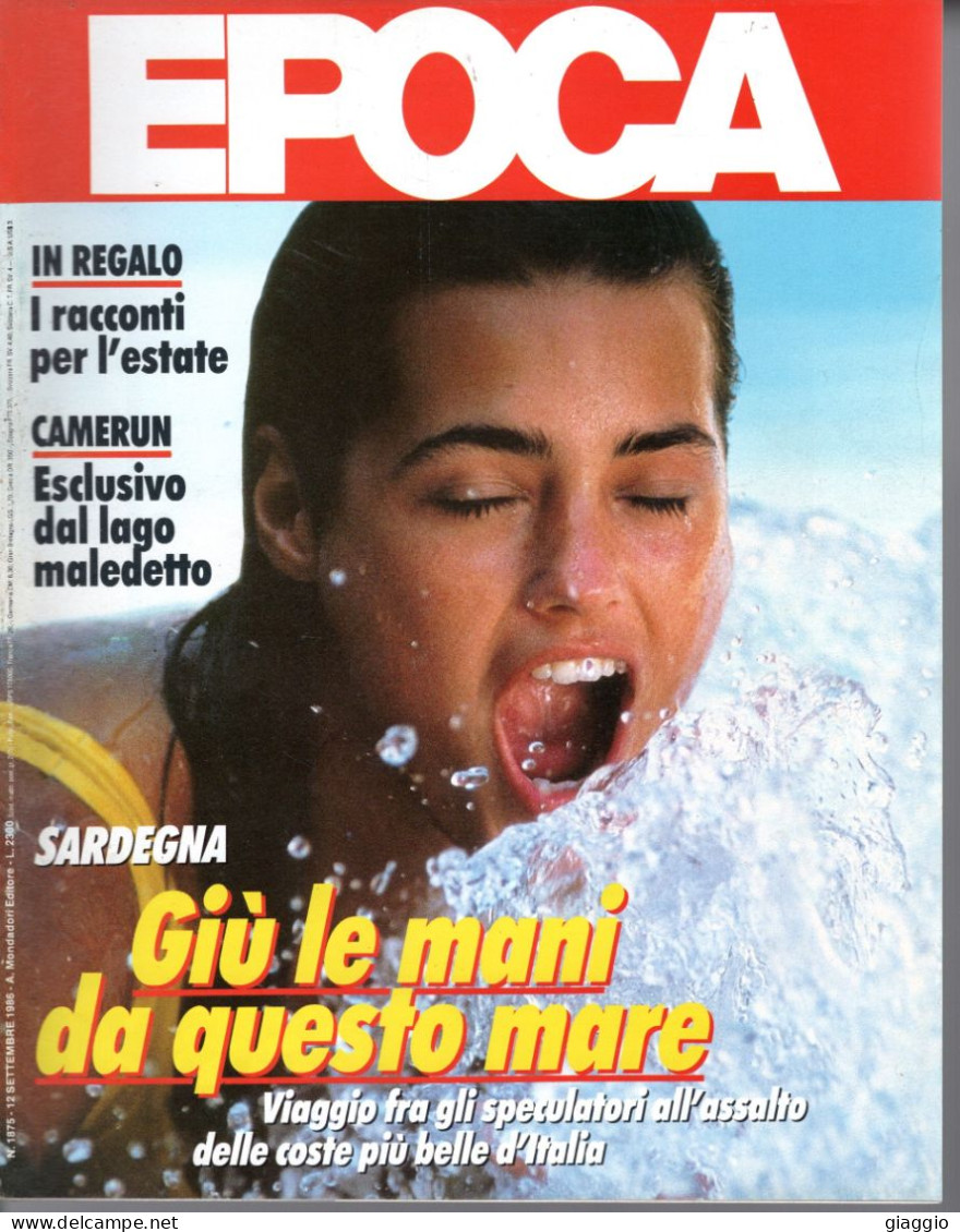 °°° RIVISTA EPOCA N° 1875 DEL 12 SETTEMBRE 1986 °°° - Andere & Zonder Classificatie