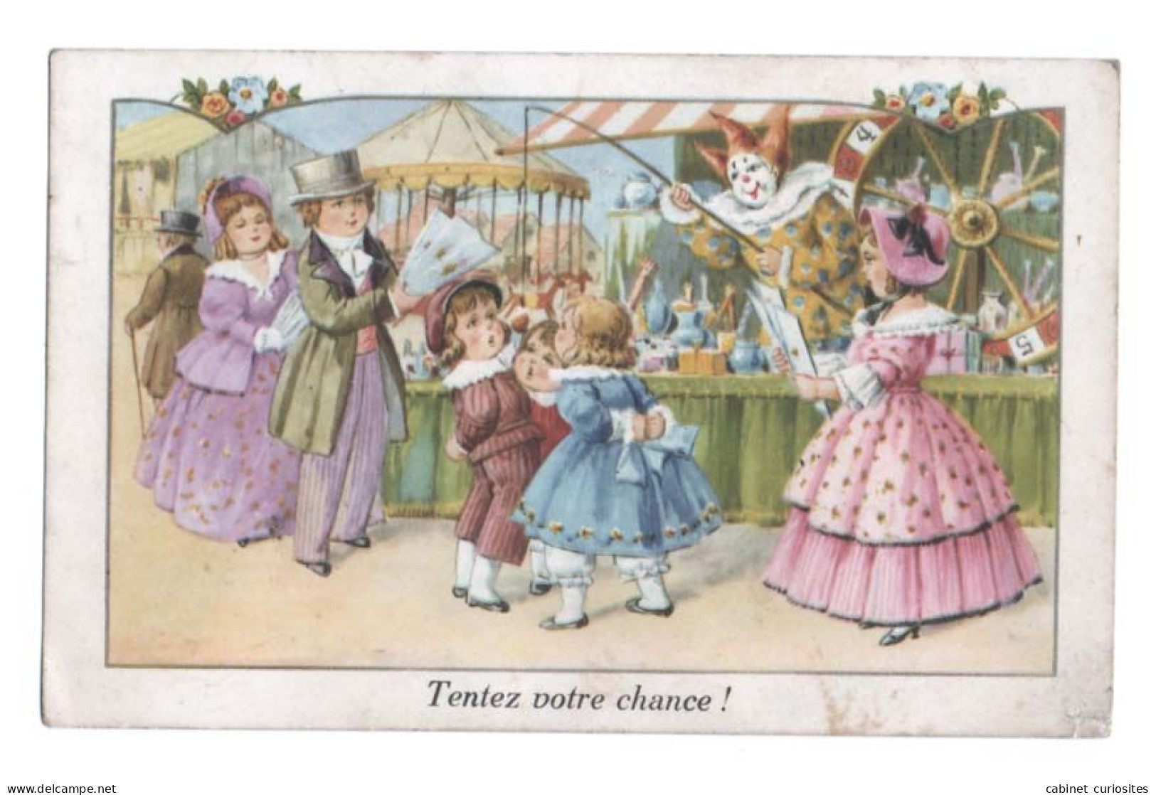 FÊTE FORAINE - Habits XIXème Siècle - Manège - Loterie à Roue - Jeu De Pêche - Clown - Tentez Votre Chance - PAULI EBNER - Sonstige & Ohne Zuordnung