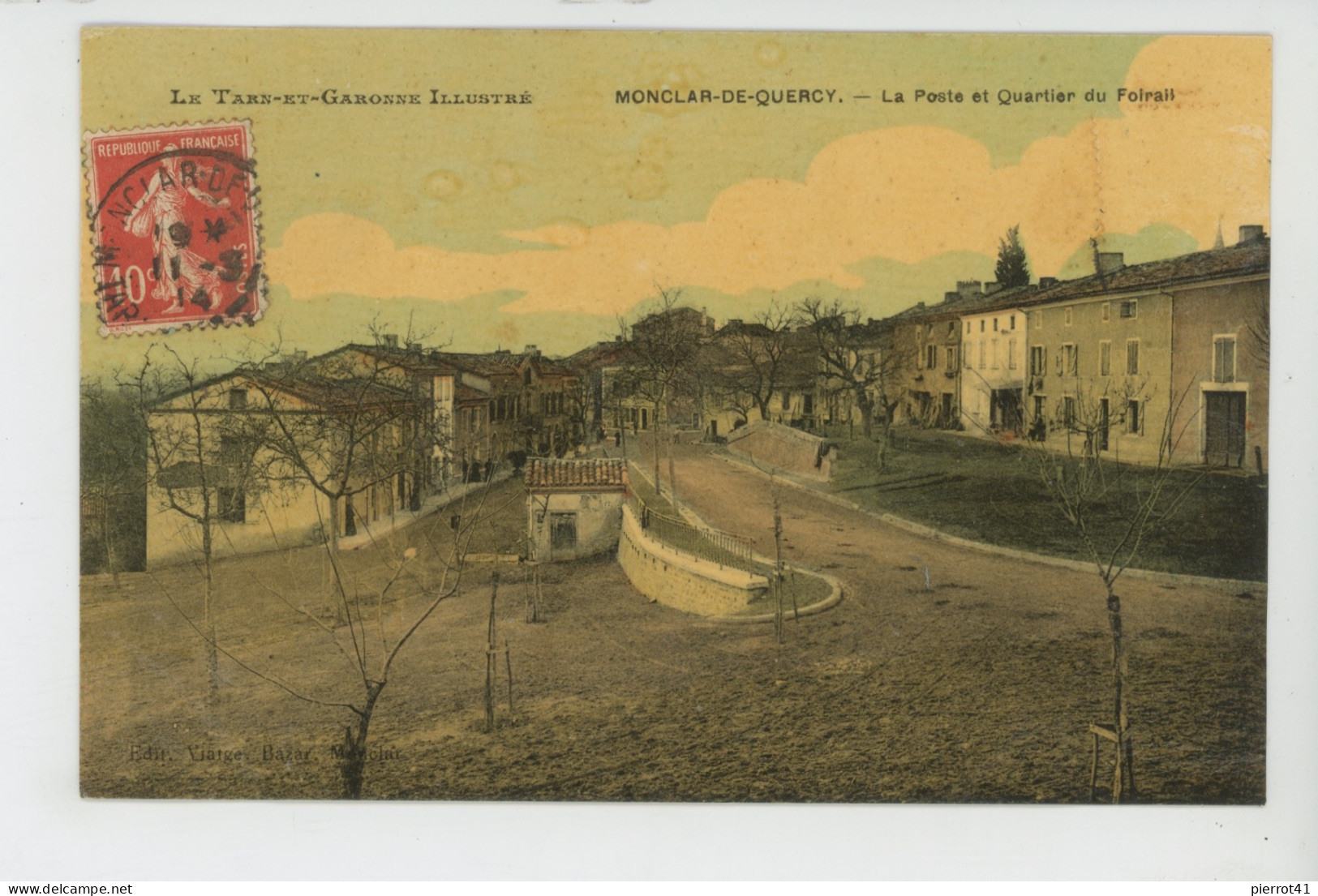 MONCLAR DE QUERCY - La Poste Et Quartier Du Foirail - Montclar De Quercy
