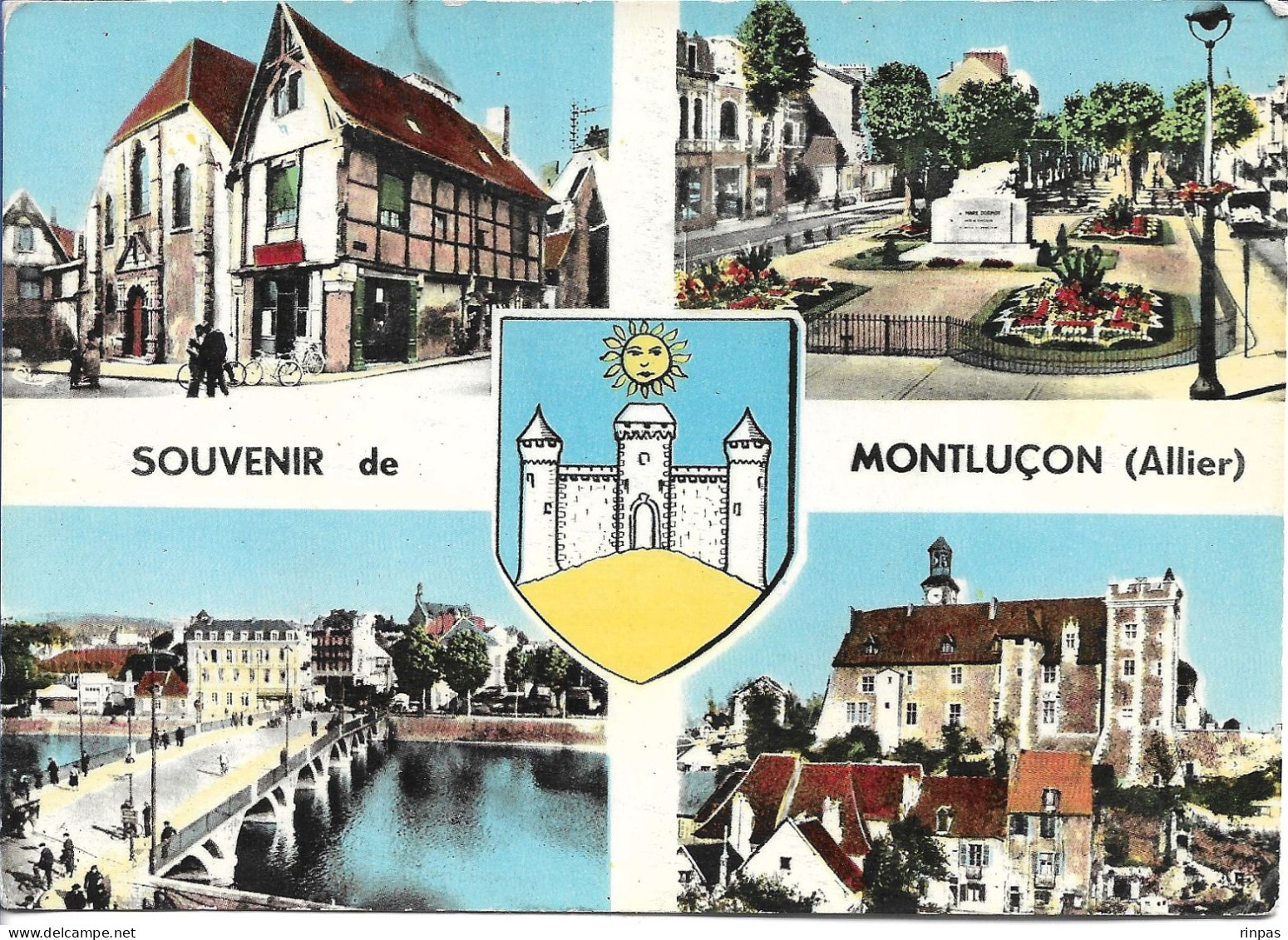 (03) MONTLUCON Souvenir De  Monument Aux Morts  Eglise  Pont N354  (Allier) - Montlucon