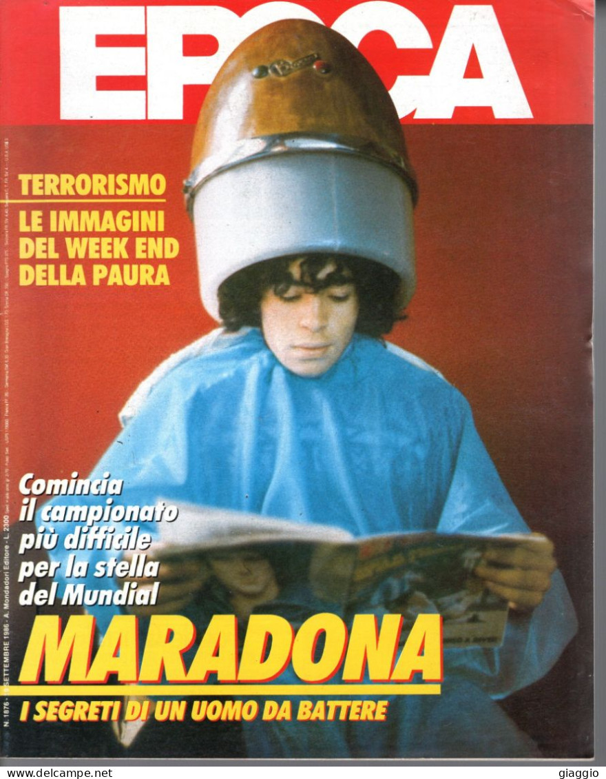 °°° RIVISTA EPOCA N° 1876 DEL 19 SETTEMBRE 1986 °°° - Andere & Zonder Classificatie