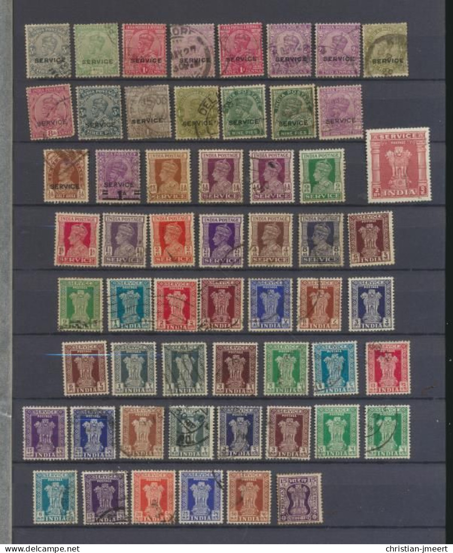 Inde Lot De 134 Timbres - Collections, Lots & Series