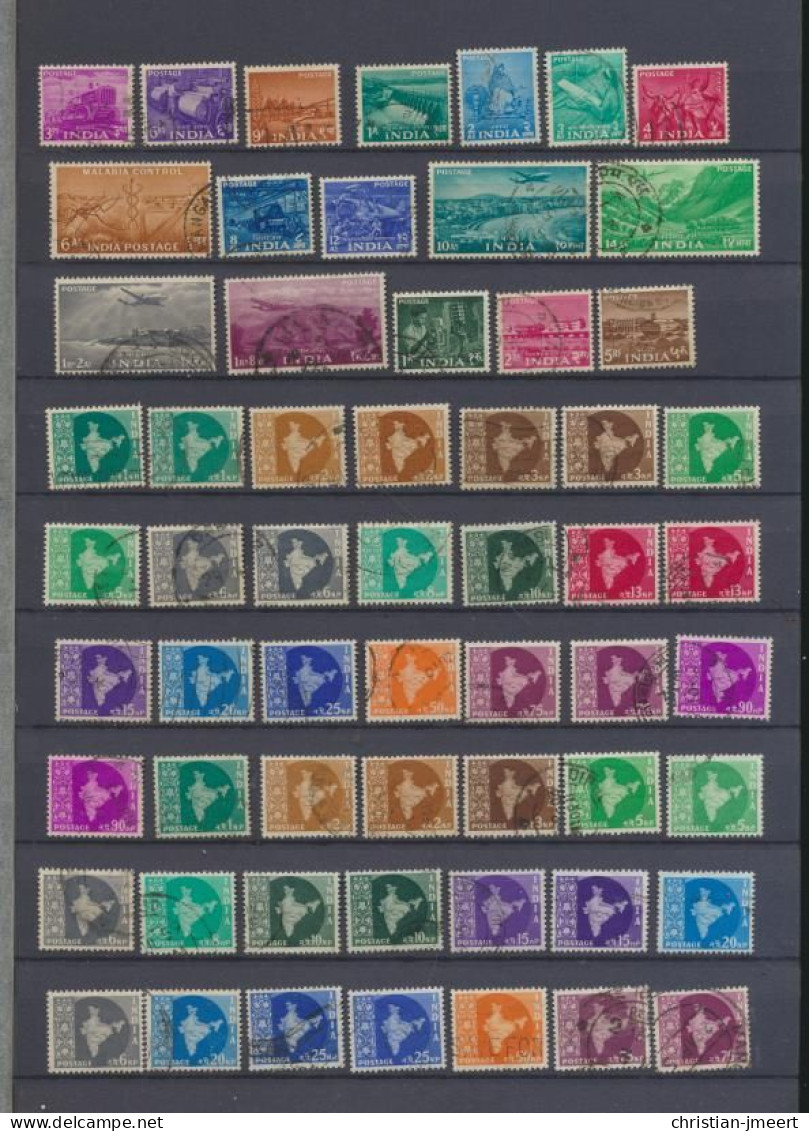 Inde Lot De 134 Timbres - Colecciones & Series