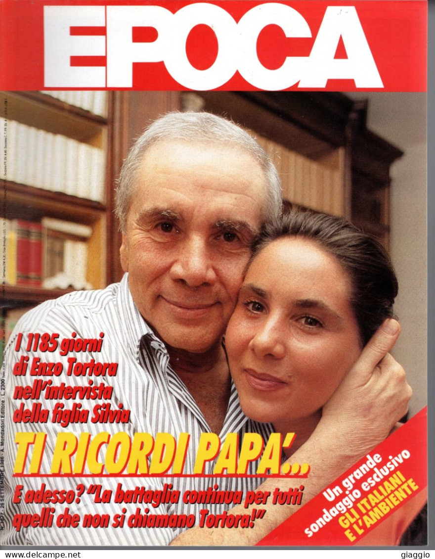 °°° RIVISTA EPOCA N° 1877 DEL 26 SETTEMBRE 1986 °°° - Andere & Zonder Classificatie