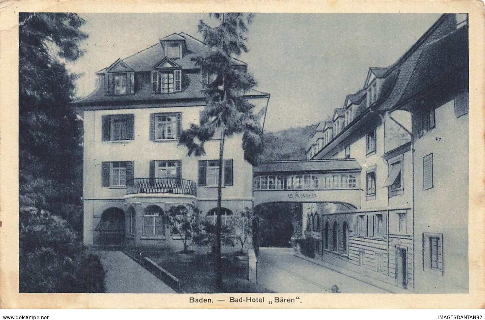 SUISSE #FG56848 BADEN BAD HOTEL BAREN - Baden