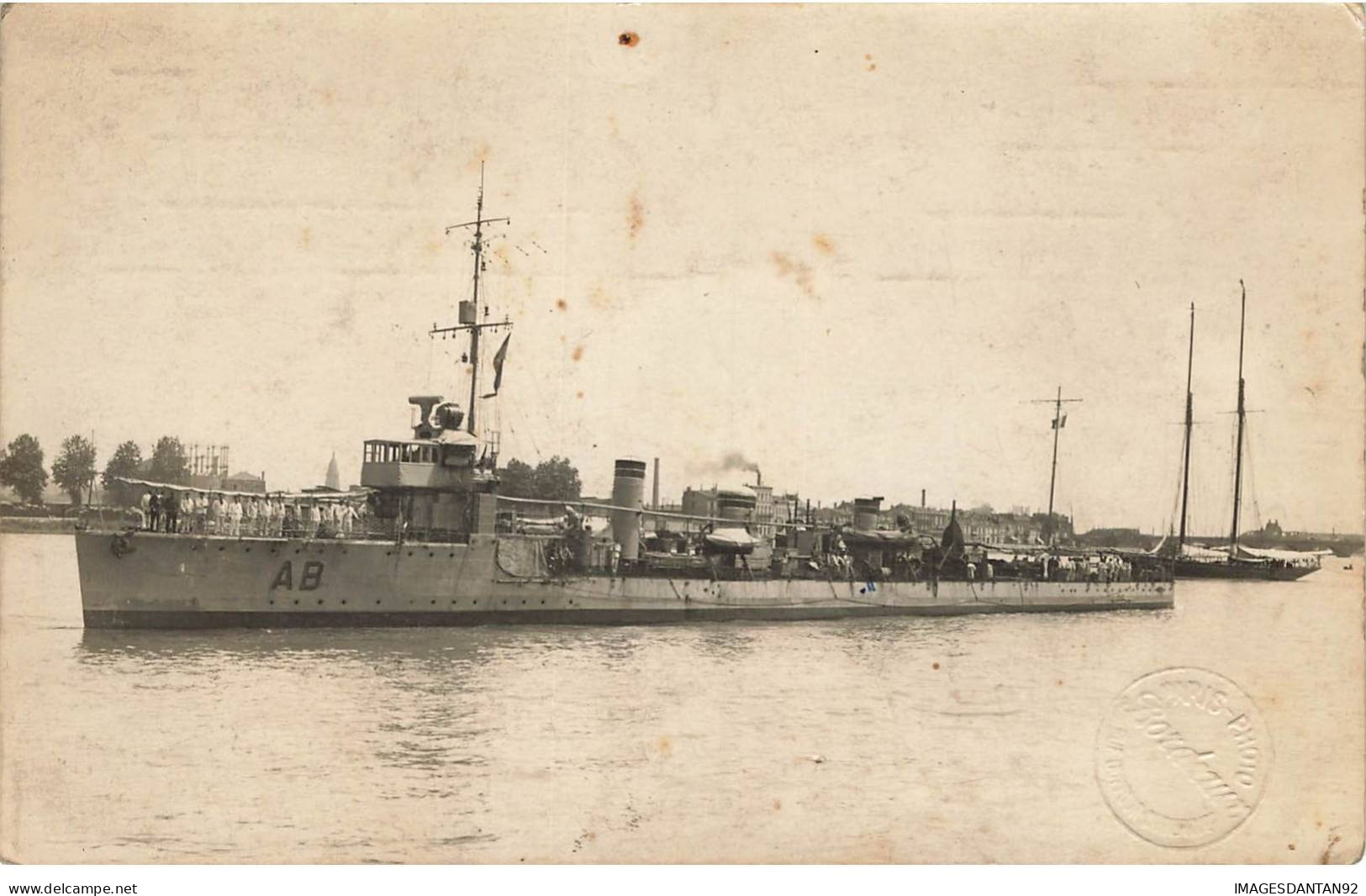 33 BORDEAUX #FG57090 LE TORPILLEUR L ARABE CARTE PHOTO BATEAU - Bordeaux