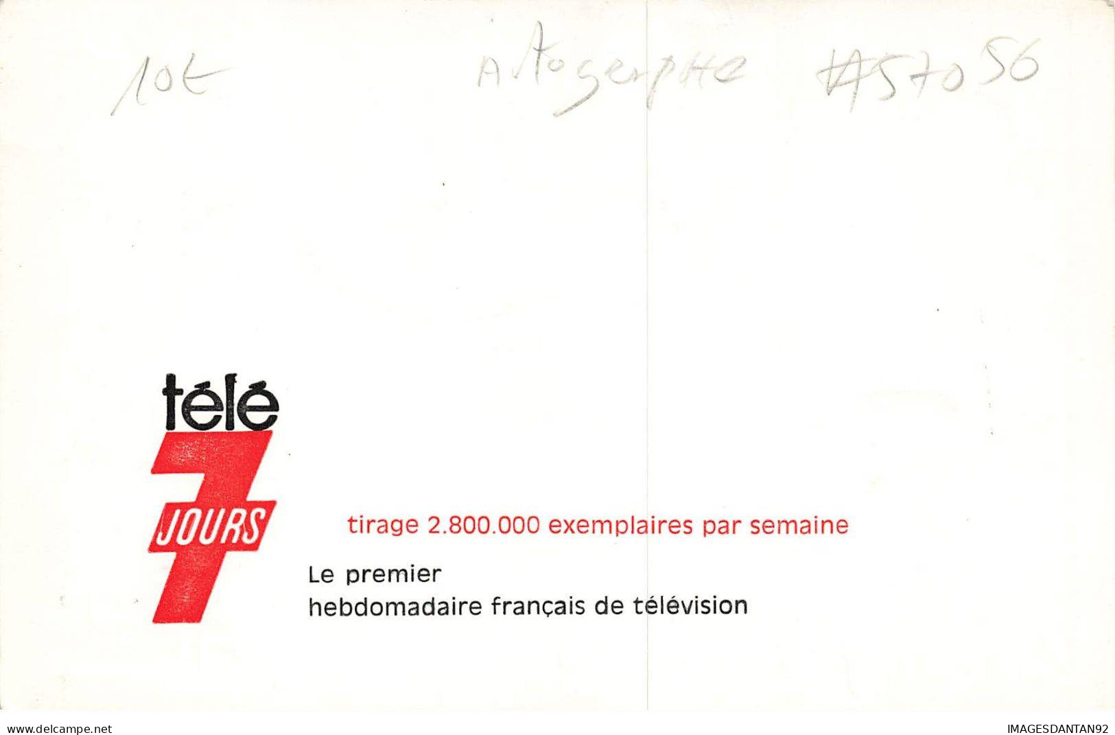 SPECTACLE #FG57056 JEAN DURAND TELE 7 JOURS AUTOGRAPHE - Künstler