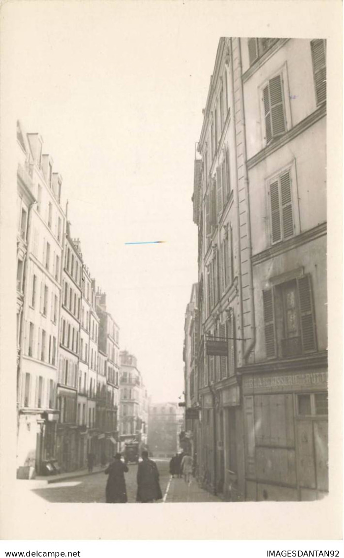 75018 PARIS #FG56945 RUE DES TROIS FRERES CARTE PHOTO - Arrondissement: 18