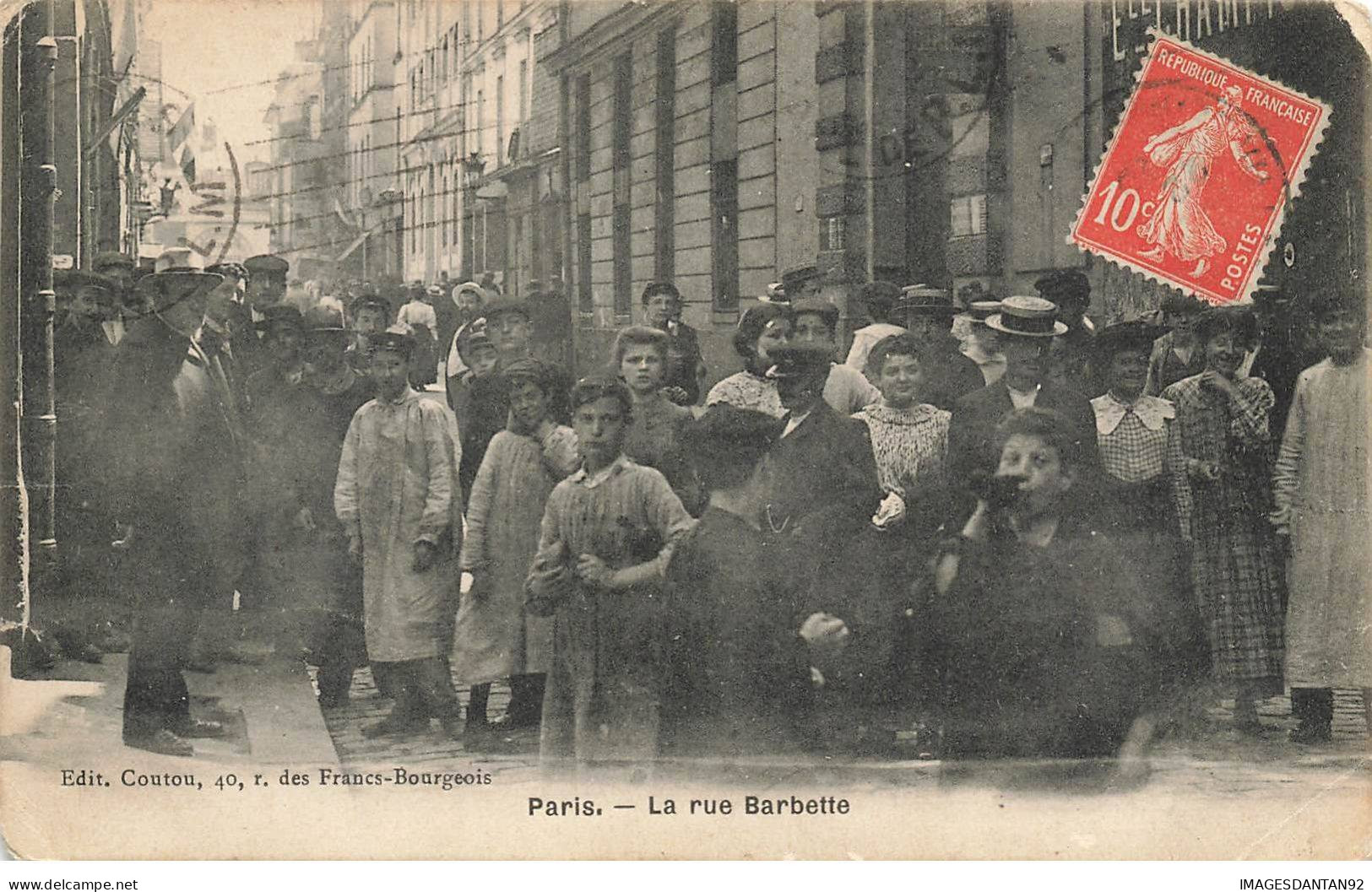 75003 PARIS #FG56561 LA RUE BARBETTE EDIT COUTOU - District 03