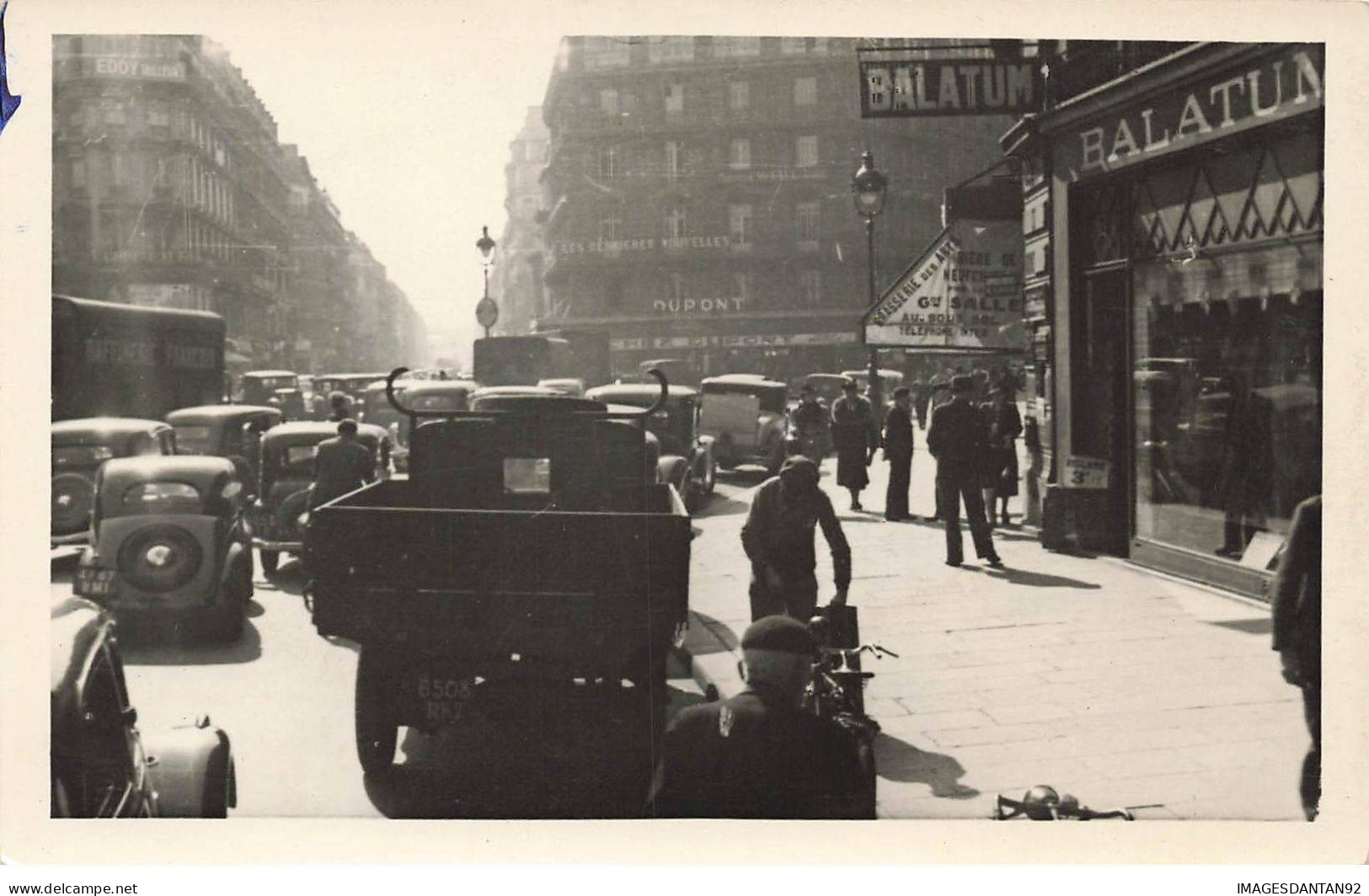 75003 PARIS #FG56560 CARREFOUR TURBIGO ET RUE REAUMUR CARTE PHOTO SERVICE TECHNIQUE PLAN 1943 - Paris (03)
