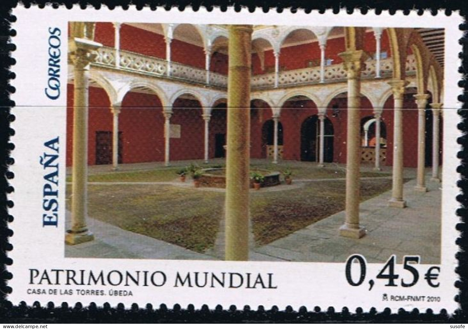 España 2010 Edifil 4556 Sello ** Patrimonio Mundial Casa De Las Torres Ubeda (Jaen) Michel 4498 Yvert 4204 Spain Stamp - Unused Stamps