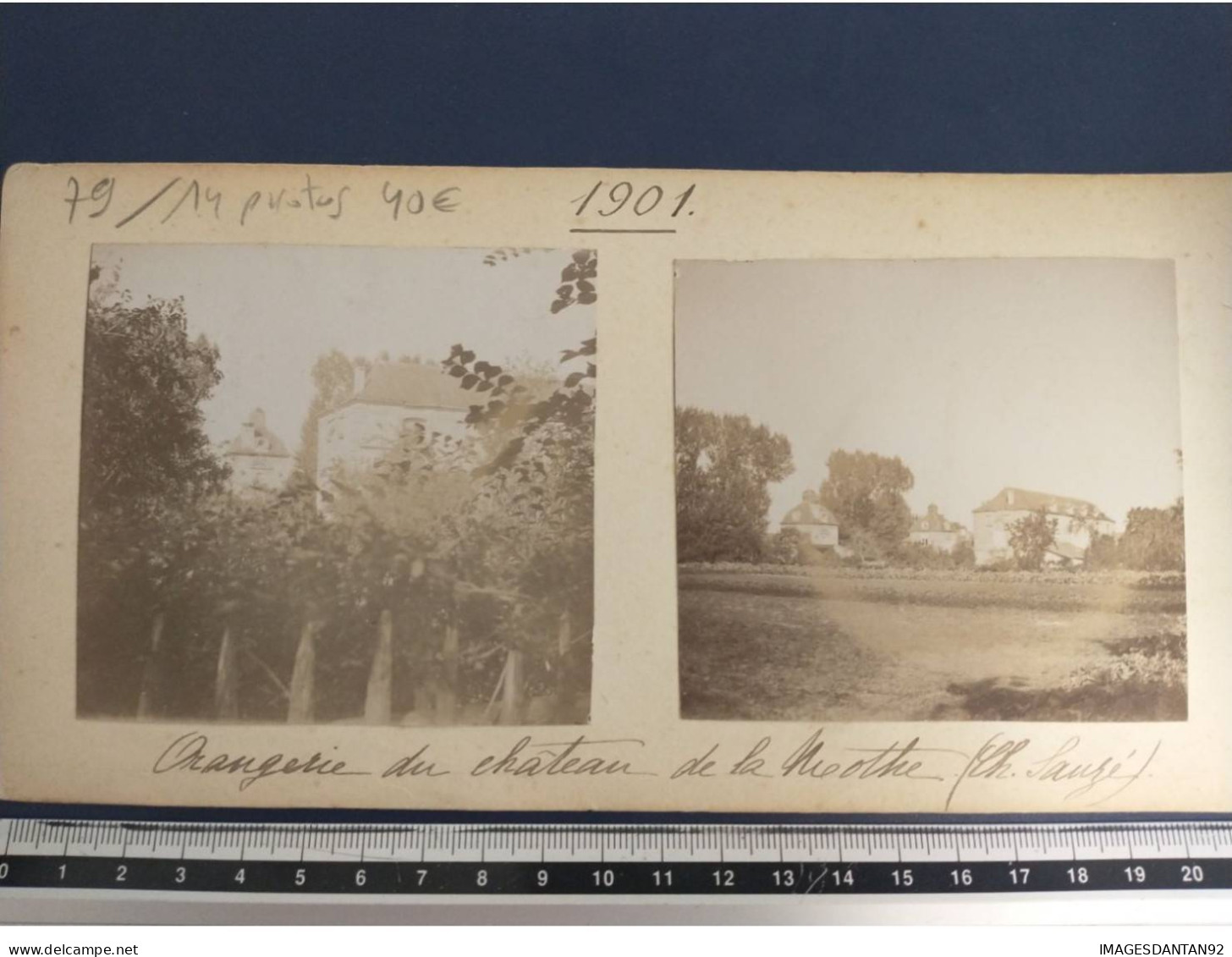 LOT 14 PHOTOS DPT 79 #FG56816 SAUZE FOUILLOUX SAINT MAIXENT CHAUBERT VERS 1900 - Alte (vor 1900)