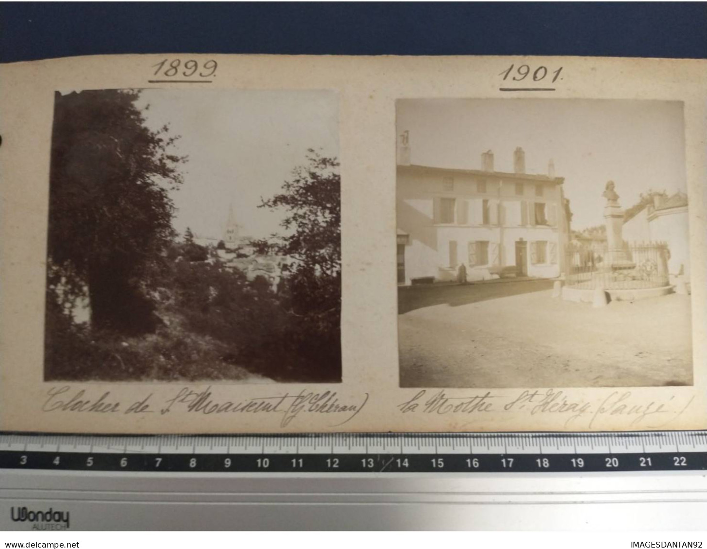 LOT 14 PHOTOS DPT 79 #FG56816 SAUZE FOUILLOUX SAINT MAIXENT CHAUBERT VERS 1900 - Old (before 1900)
