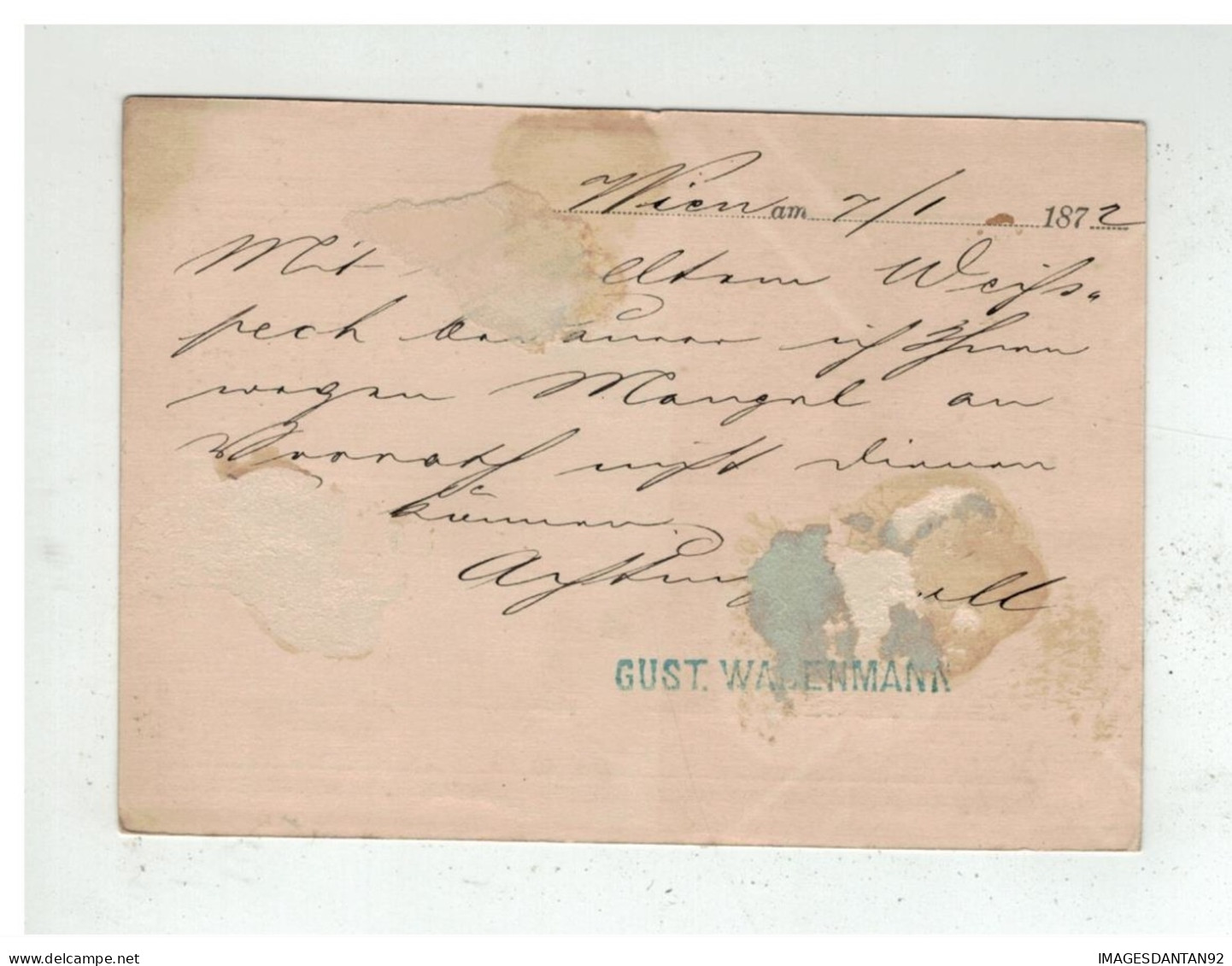 Autriche - Entier Postal 2 Kreuser De WIEN à Destination De KARLSTADT KARLOVAC CROATIA 1872 - Postal Stationery