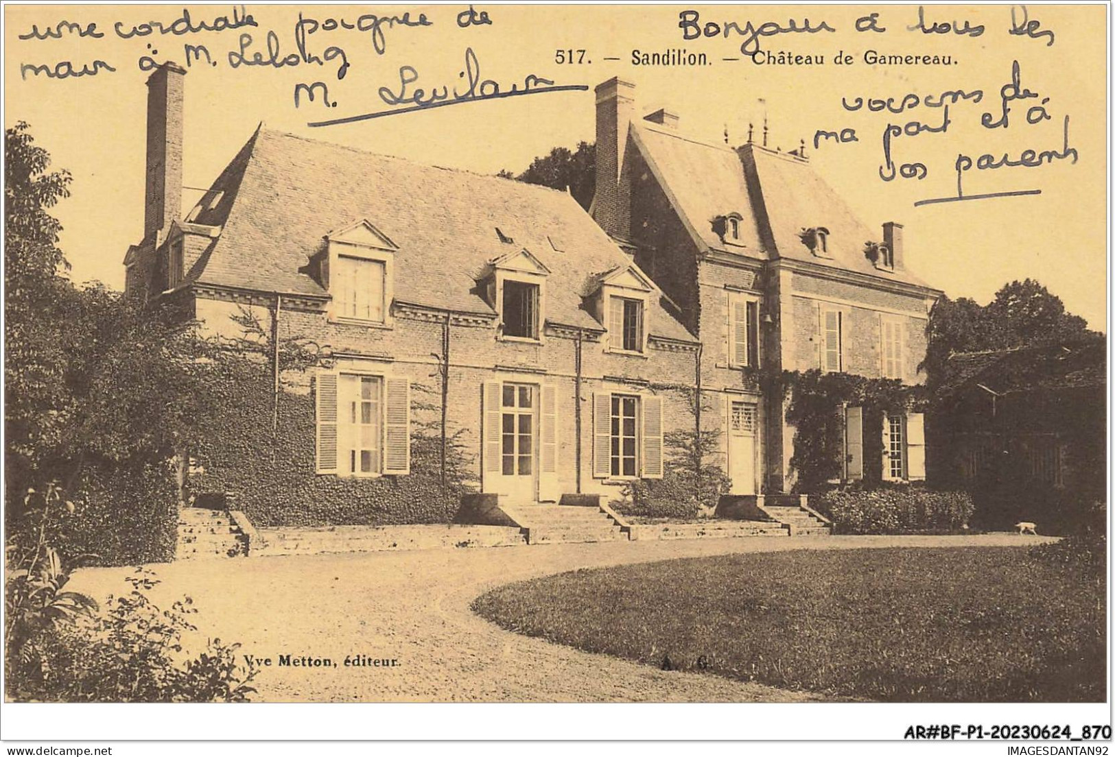AR#BFP1-45-0436 - SANDILLON - Château De Gamereau - Other & Unclassified