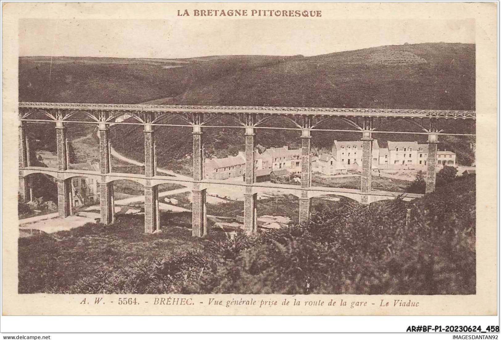 AR#BFP1-22-0230 - BREHEC - Vue Générale Prise De La Route De La Route - Le Viaduc LA BRETAGNE PITTORESQUE - Sonstige & Ohne Zuordnung