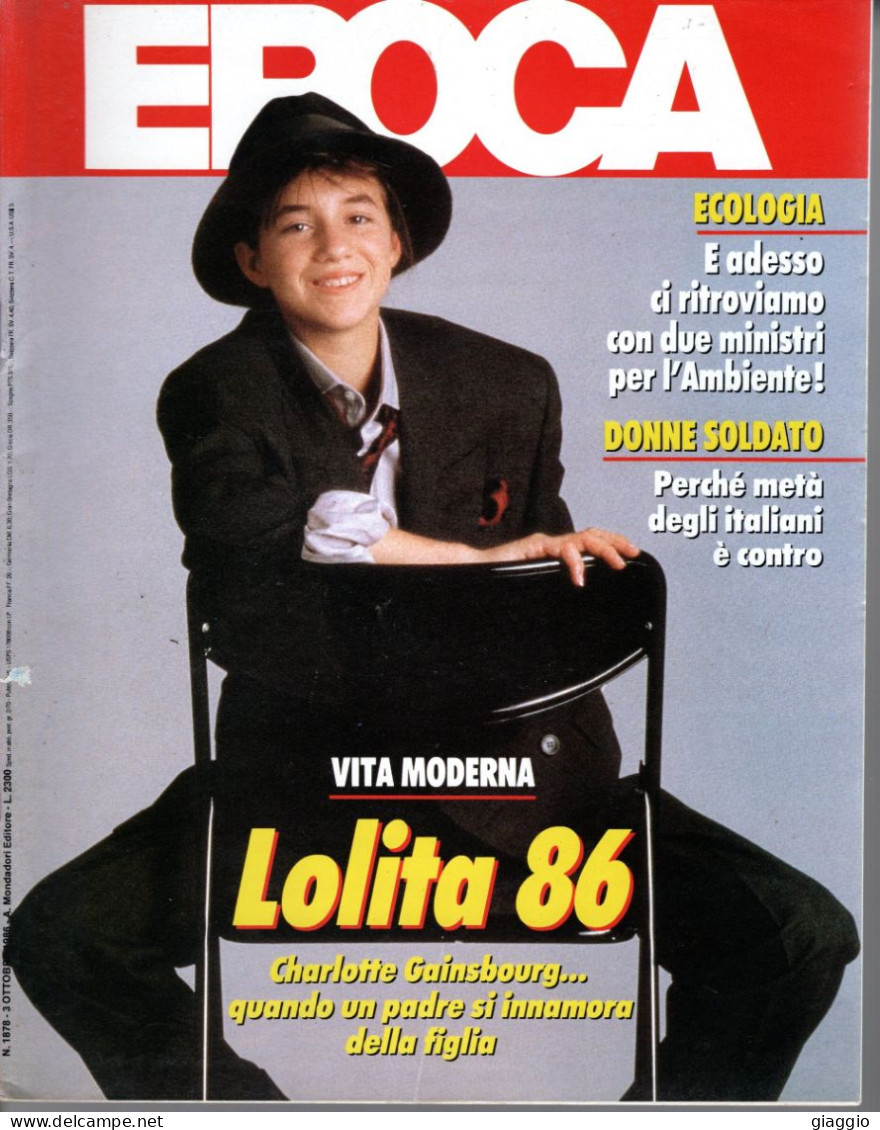 °°° RIVISTA EPOCA N° 1878 DEL 3 OTTOBRE 1986 °°° - Sonstige & Ohne Zuordnung