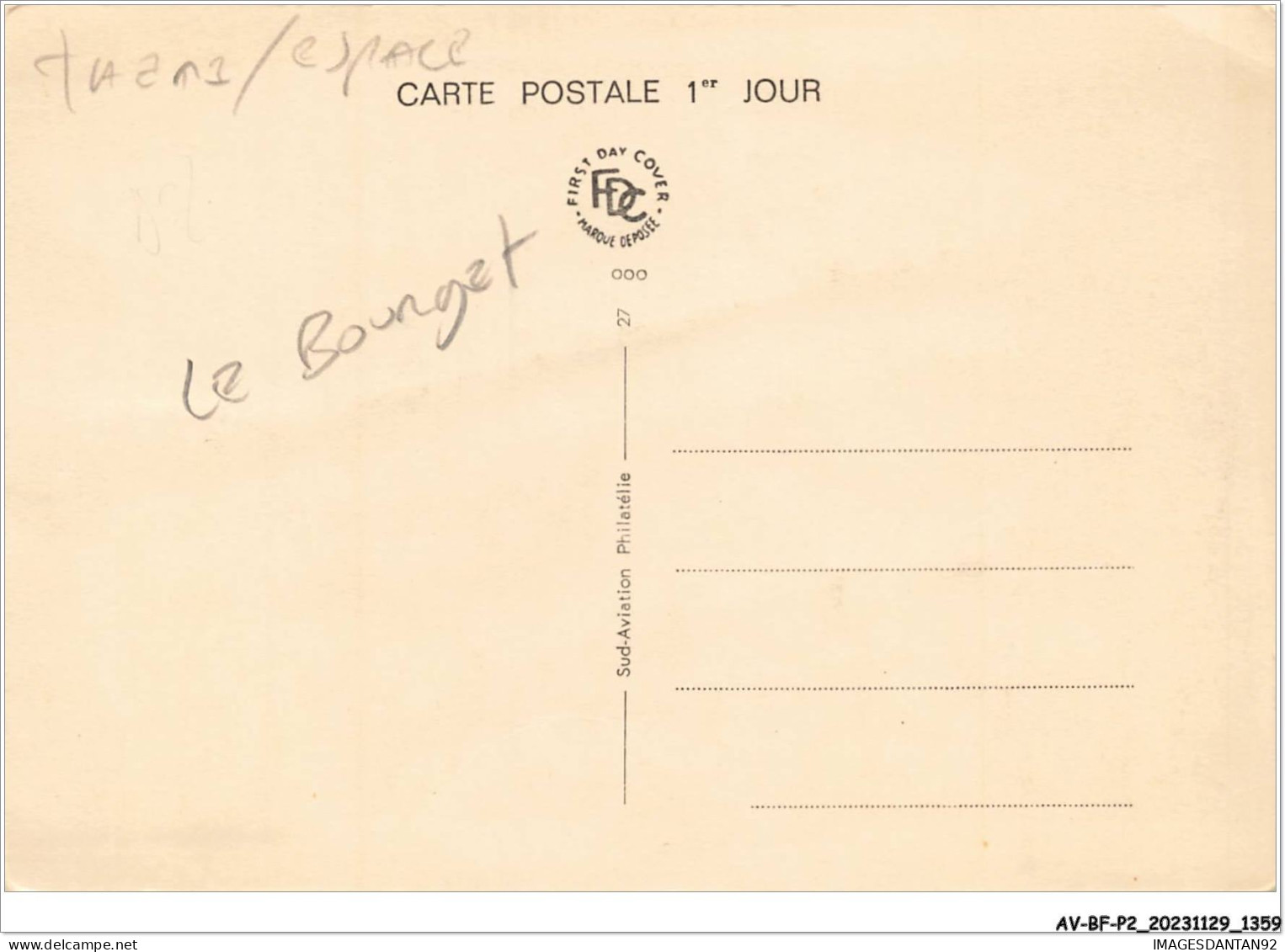 AV-BFP2-0866 - ESPACE ESNAULT PELTERIE - Le Bourget - Carte Postale 1er Jour MAXIMUM - Astronomy