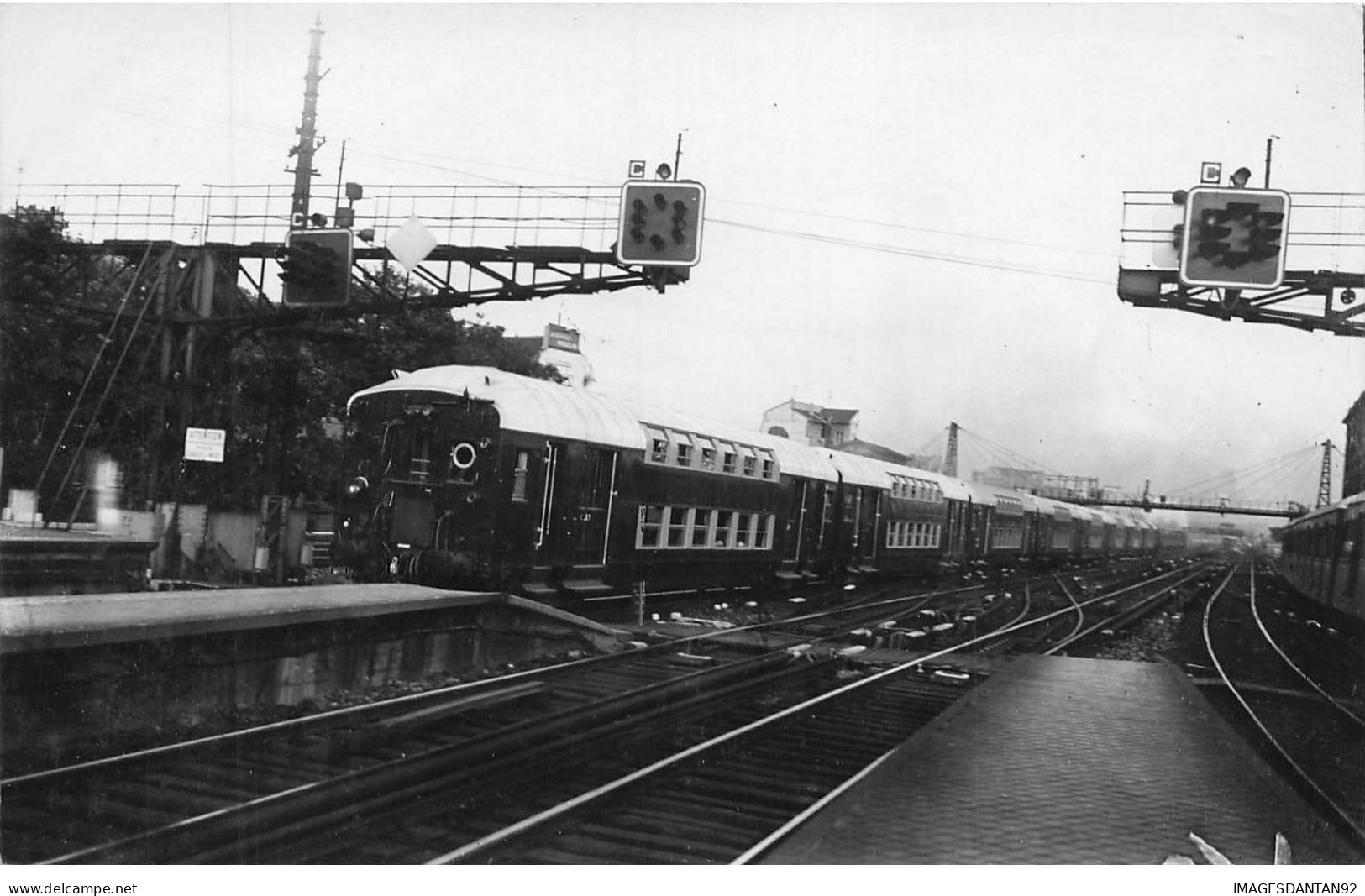 TRAIN #FG56895 TRAIN LOCOMOTIVE NÂ° CARTE PHOTO A LOCALISER - Treinen