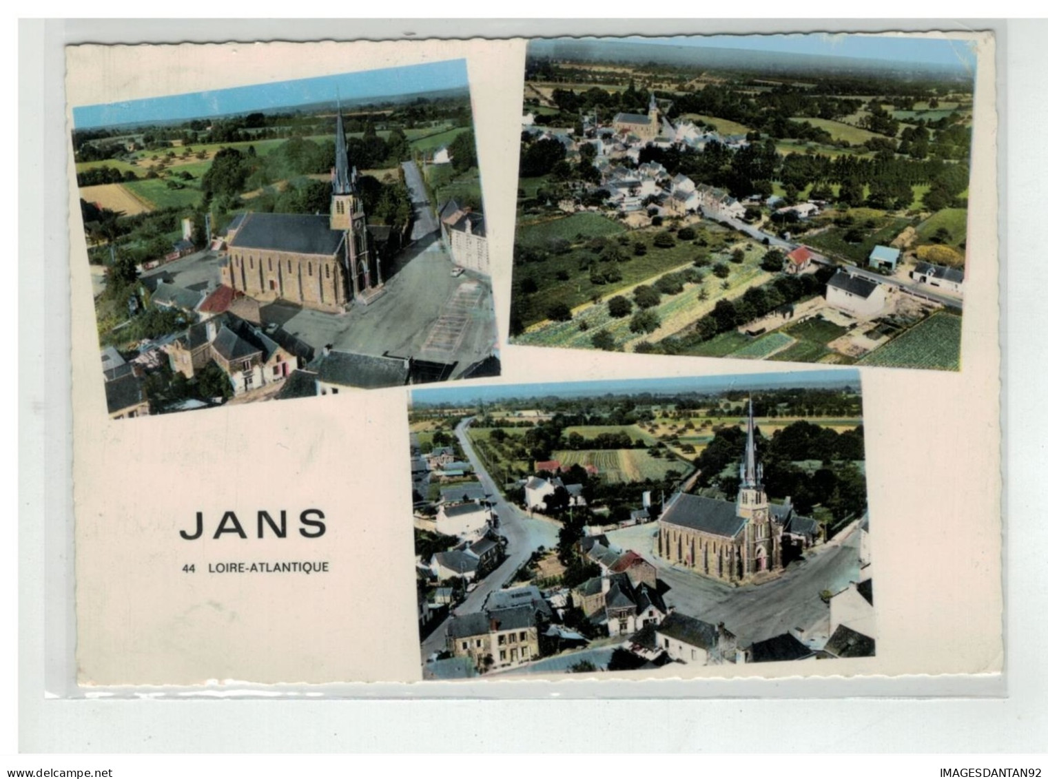 44 JANS VUES MULTIPLES AERIENNES NÂ° C 3 EGLISE PLACE - Sonstige & Ohne Zuordnung