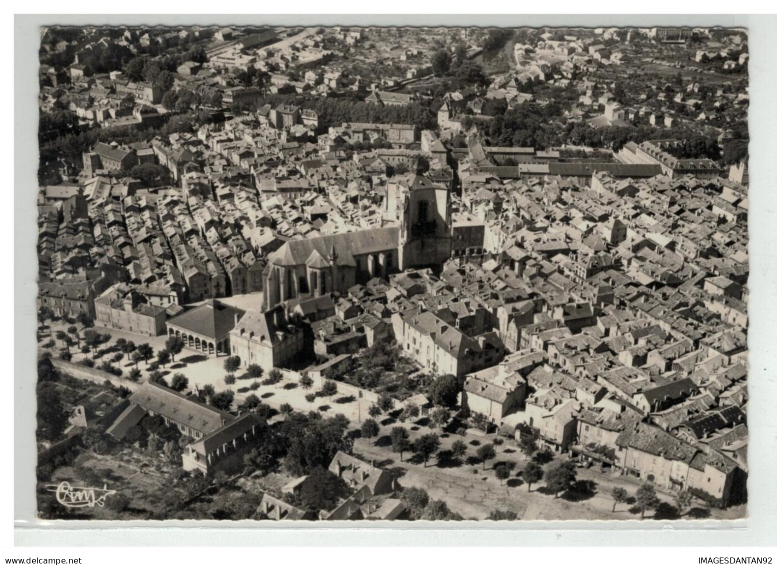 12 VILLEFRANCHE DE ROUERGUE VUE PANORAMIQUE AERIENNE NÂ° 51 A - Villefranche De Rouergue