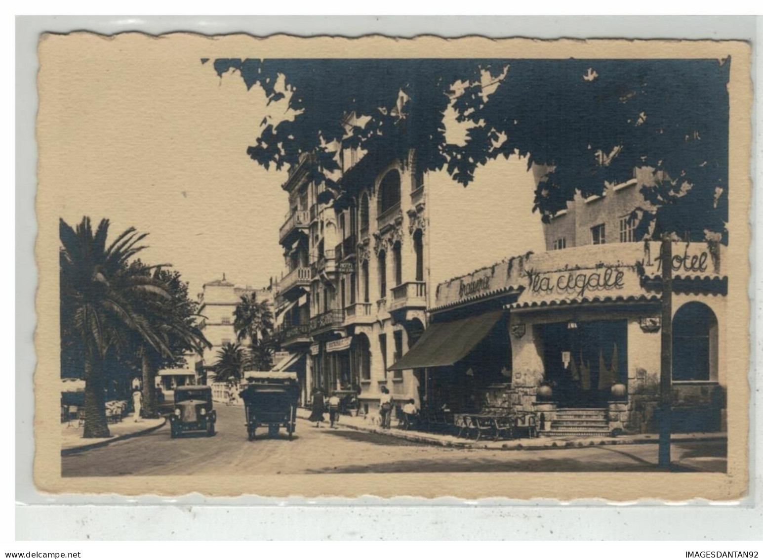 83 SAINT RAPHAEL #15273 HOTEL LA CIGALE ET RUE CARTE PHOTO - Saint-Raphaël