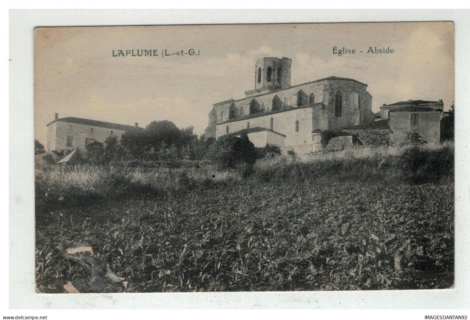 47 LAPLUME EGLISE ABSIDE - Other & Unclassified