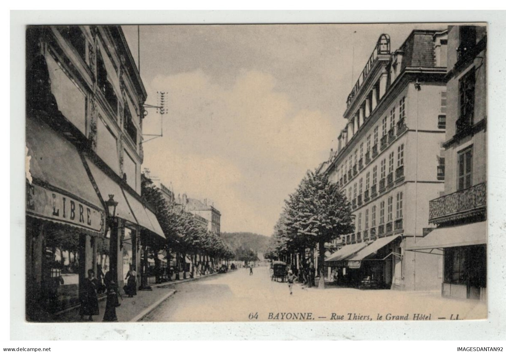 64 BAYONNE #11534 RUE THIERS LE GRAND HOTEL NÂ° 64 - Bayonne