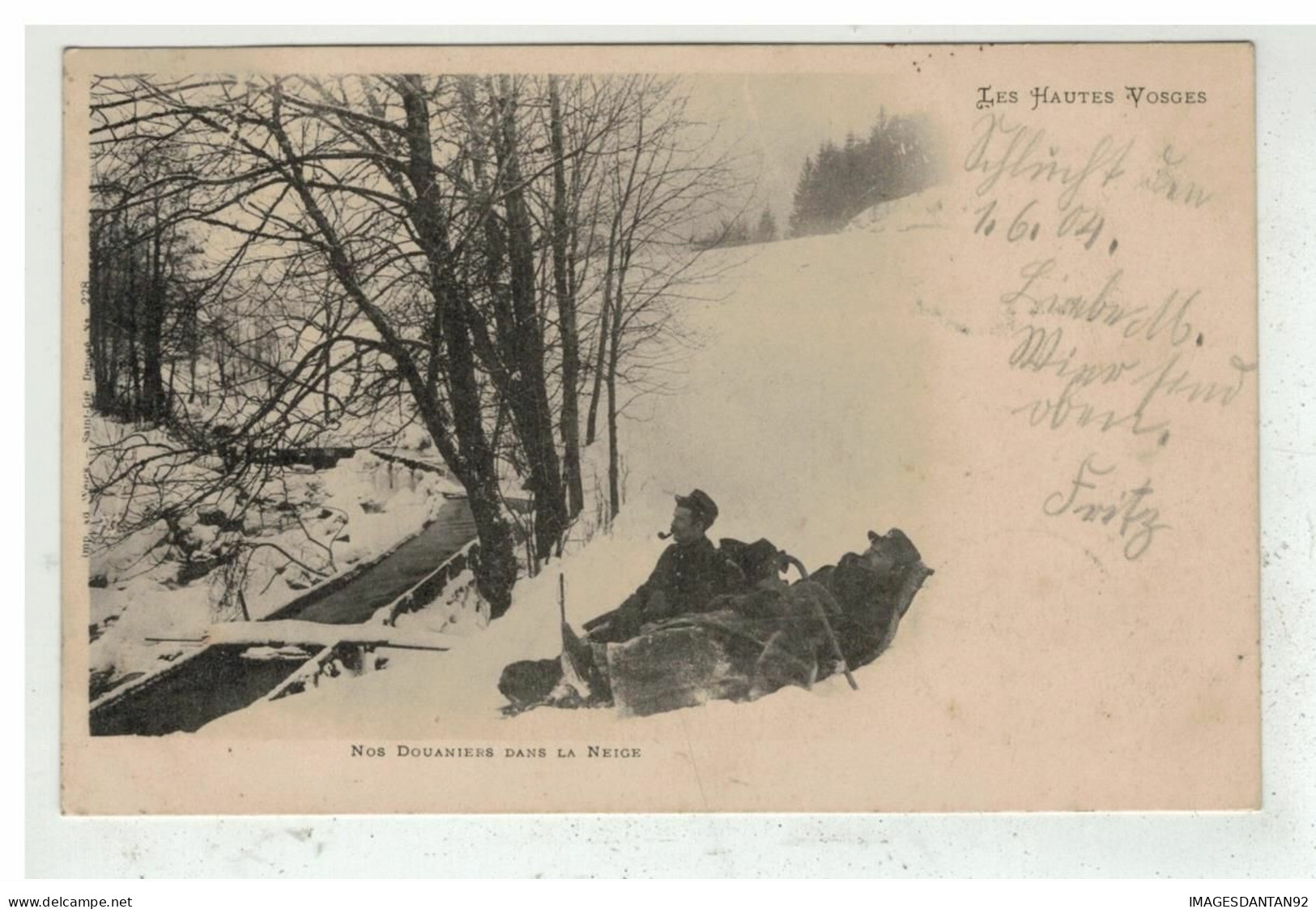 68 ALTENBERG #15285 NOS DOUANIERS DANS LA NEIGE HAUTES VOSGES DOUANE - Sonstige & Ohne Zuordnung