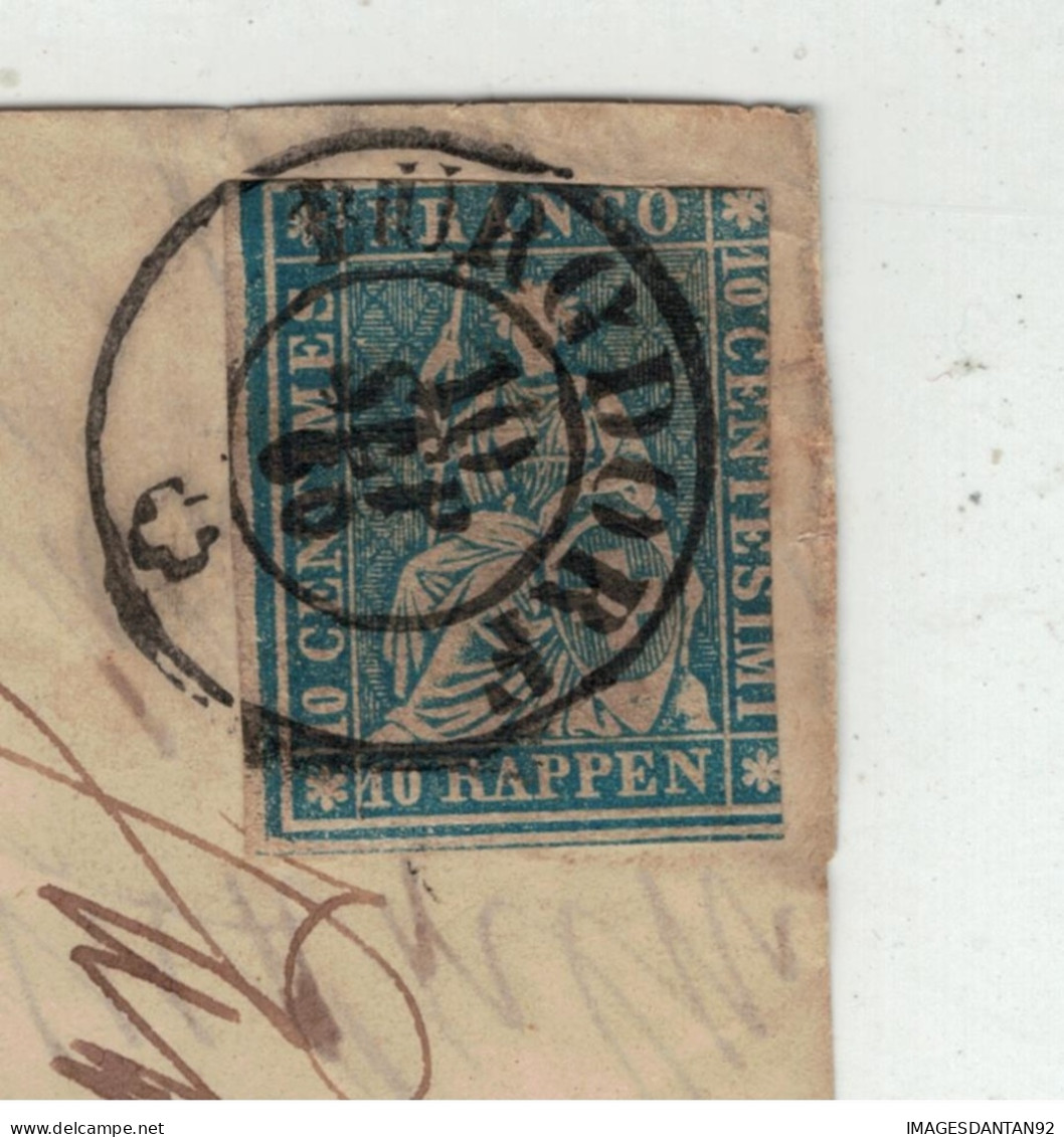 BURGDORF C23 10 SEPT 1860 MI 14 - Storia Postale