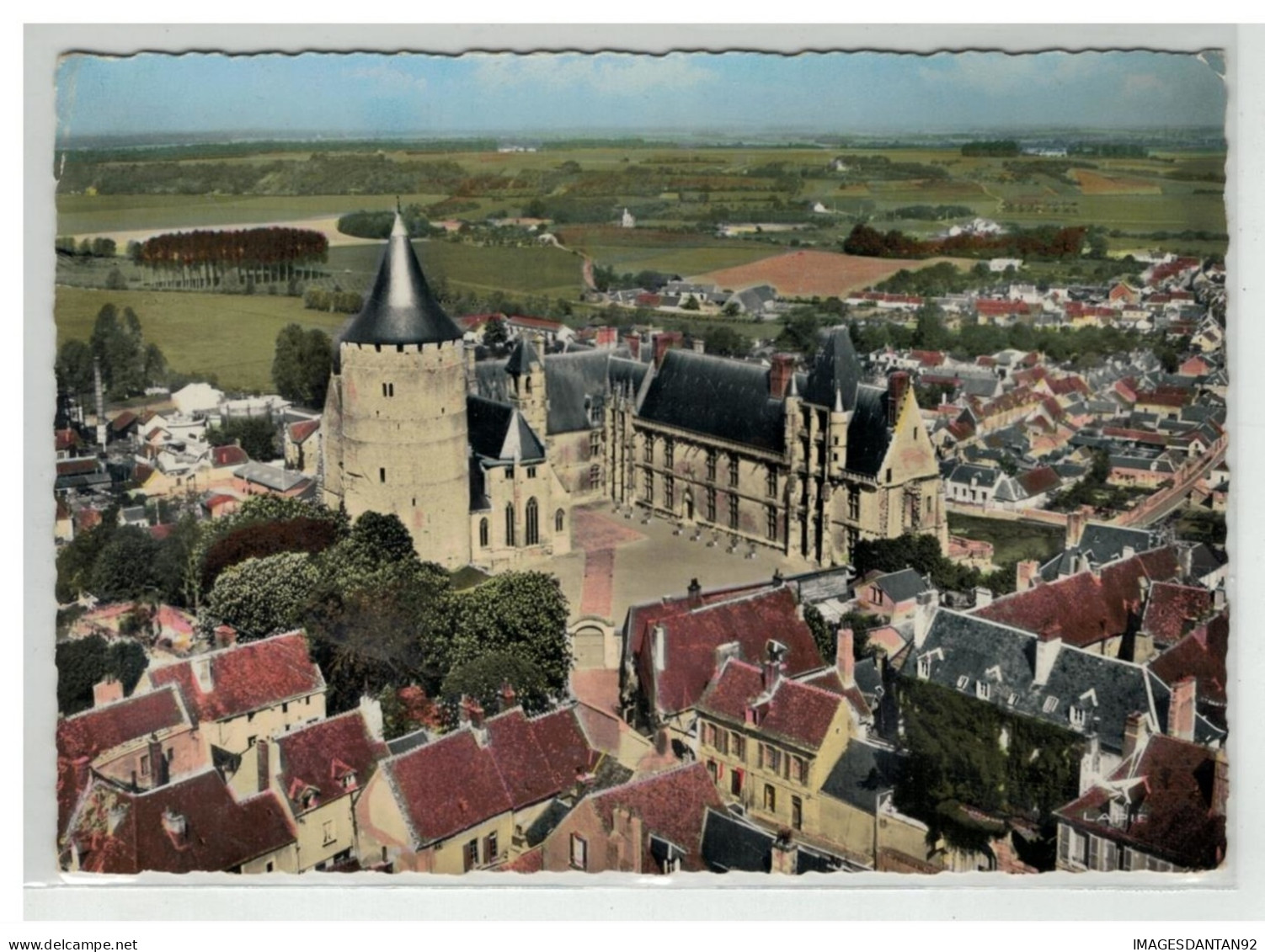 28 CHATEAUDUN LE CHATEAU VUE AERIENNE NÂ°2 K - Chateaudun